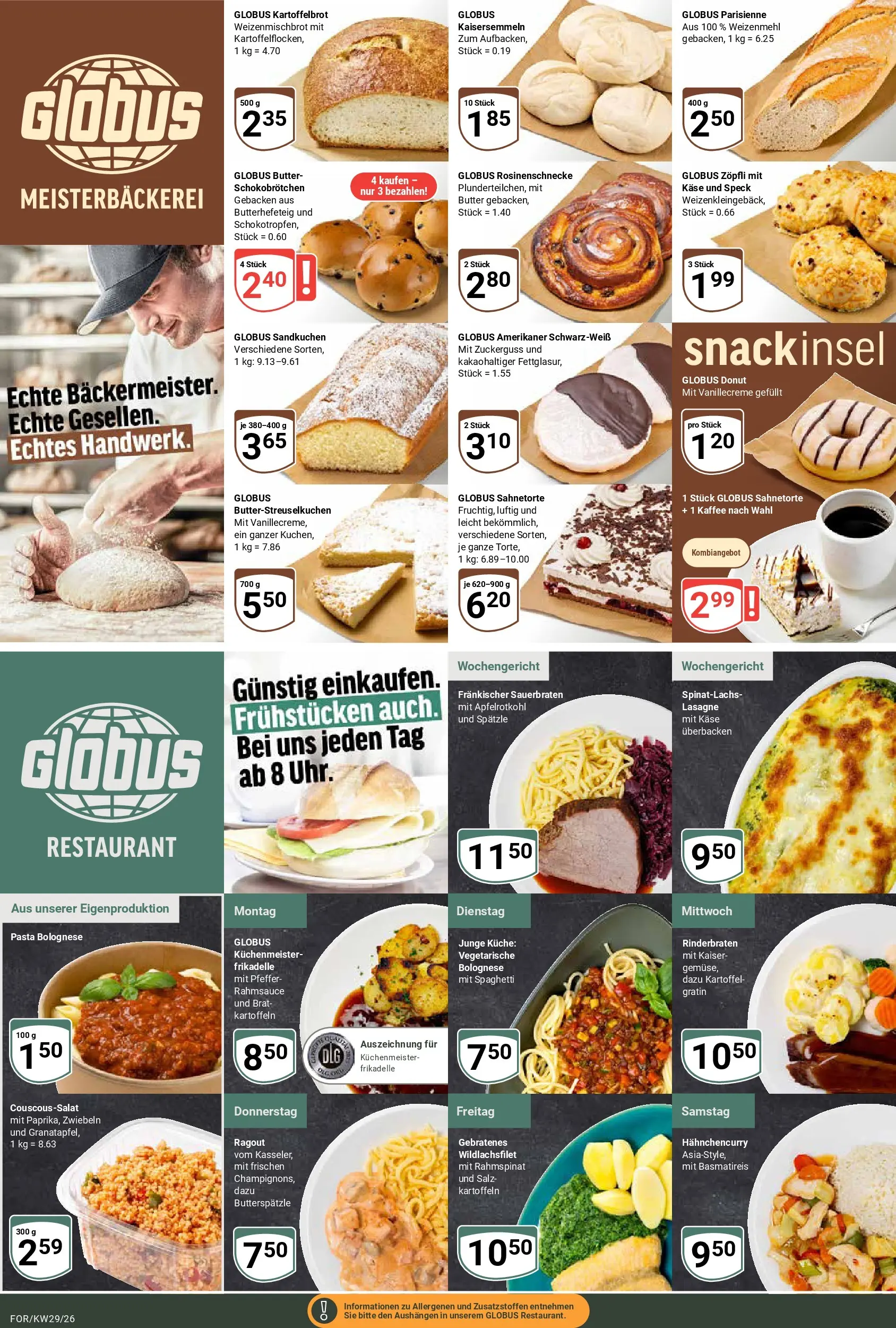 Globus Prospekt Forchheim (ab 13.07.2026) » Angebote online | Seite: 6 | Produkte: Butter, Kaffee, Zwiebeln, Pfeffer