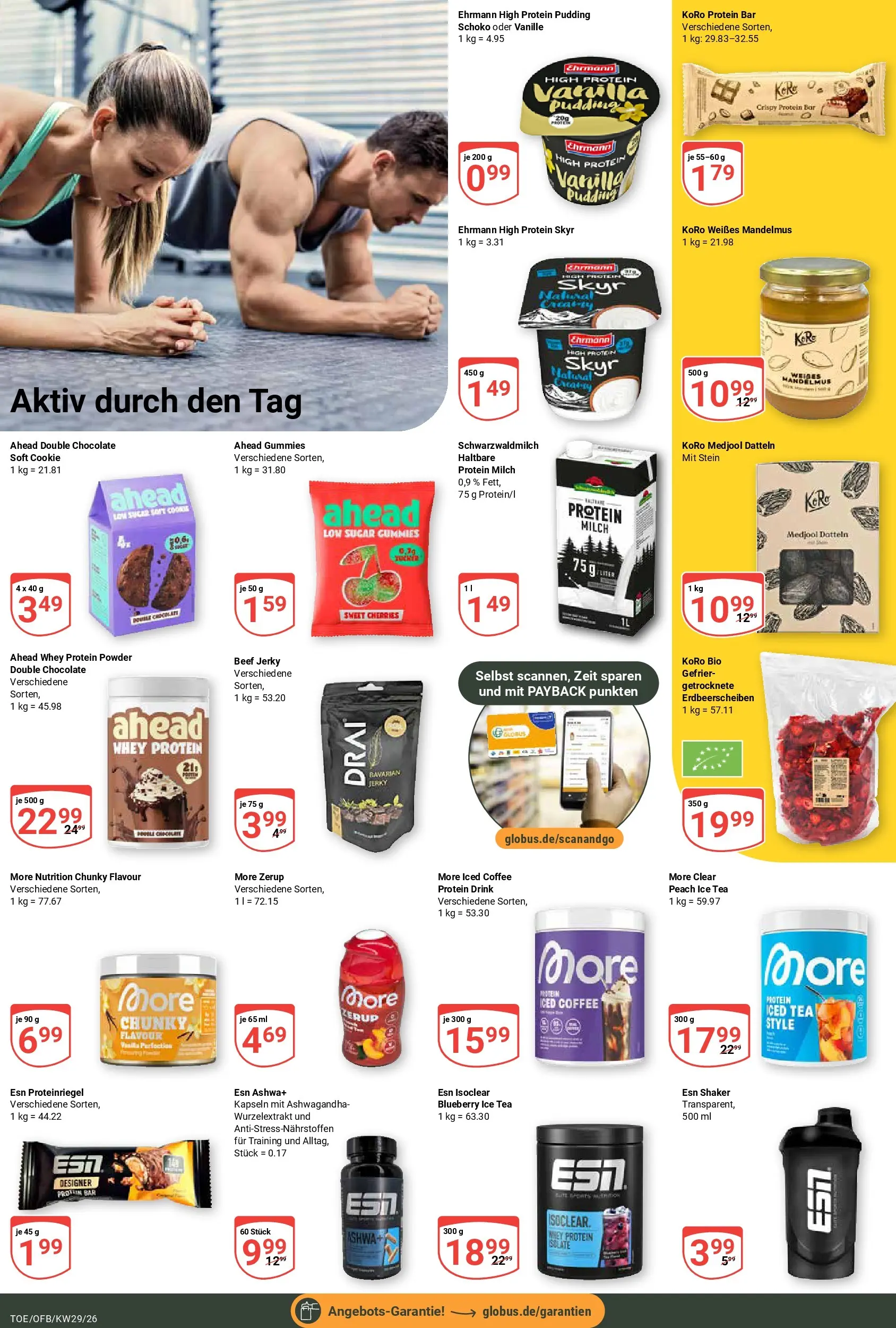Globus Prospekt Tönisvorst (ab 13.07.2026) » Angebote online | Seite: 15 | Produkte: High protein pudding, Milch, Pudding, Skyr