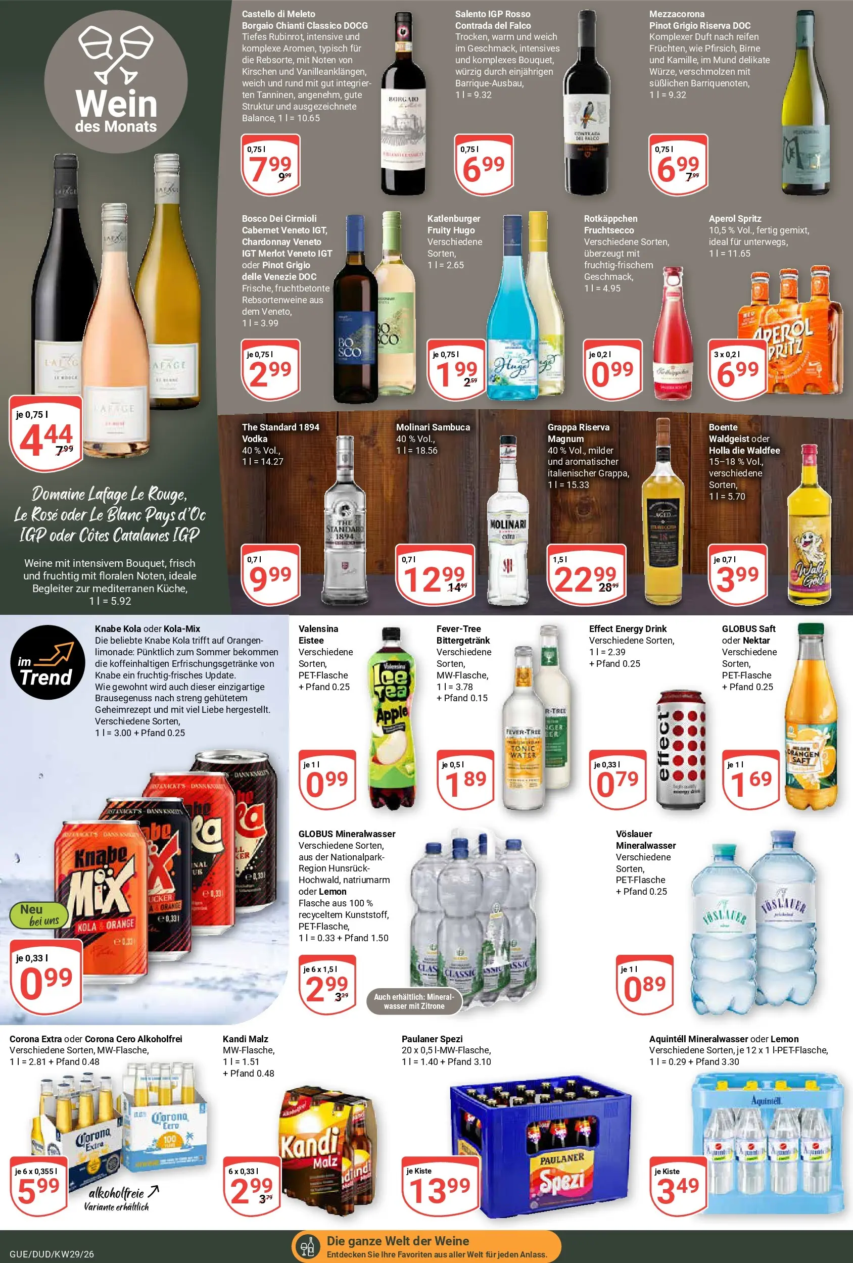 Globus Prospekt Saarbrücken-Dudweiler (ab 13.07.2026) » Angebote online | Seite: 19 | Produkte: Energy, Sambuca, Rotkäppchen, Paulaner
