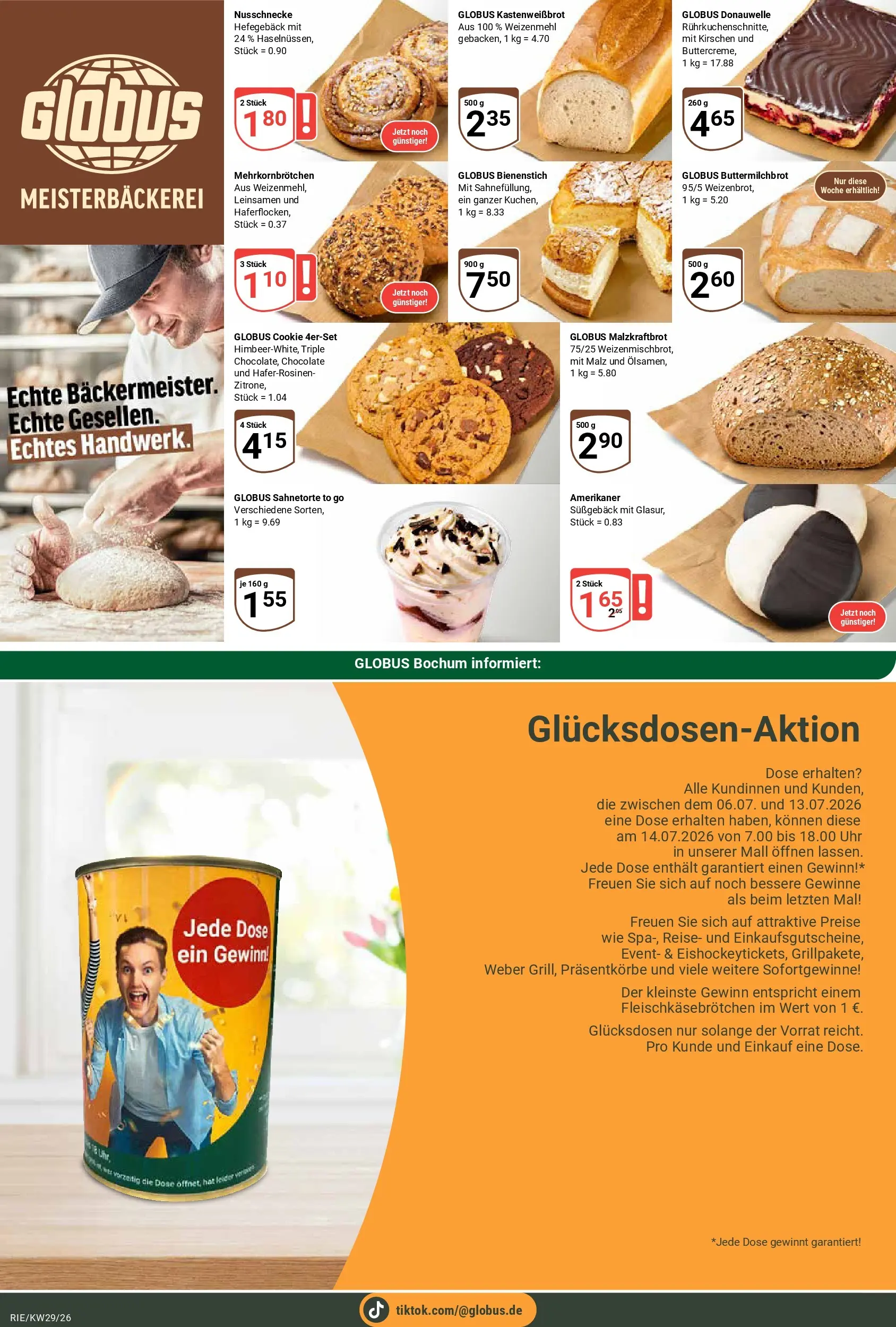 Globus Prospekt Bochum-Riemke (ab 13.07.2026) » Angebote online | Seite: 9 | Produkte: Weizenmehl, Kirschen, Uhr