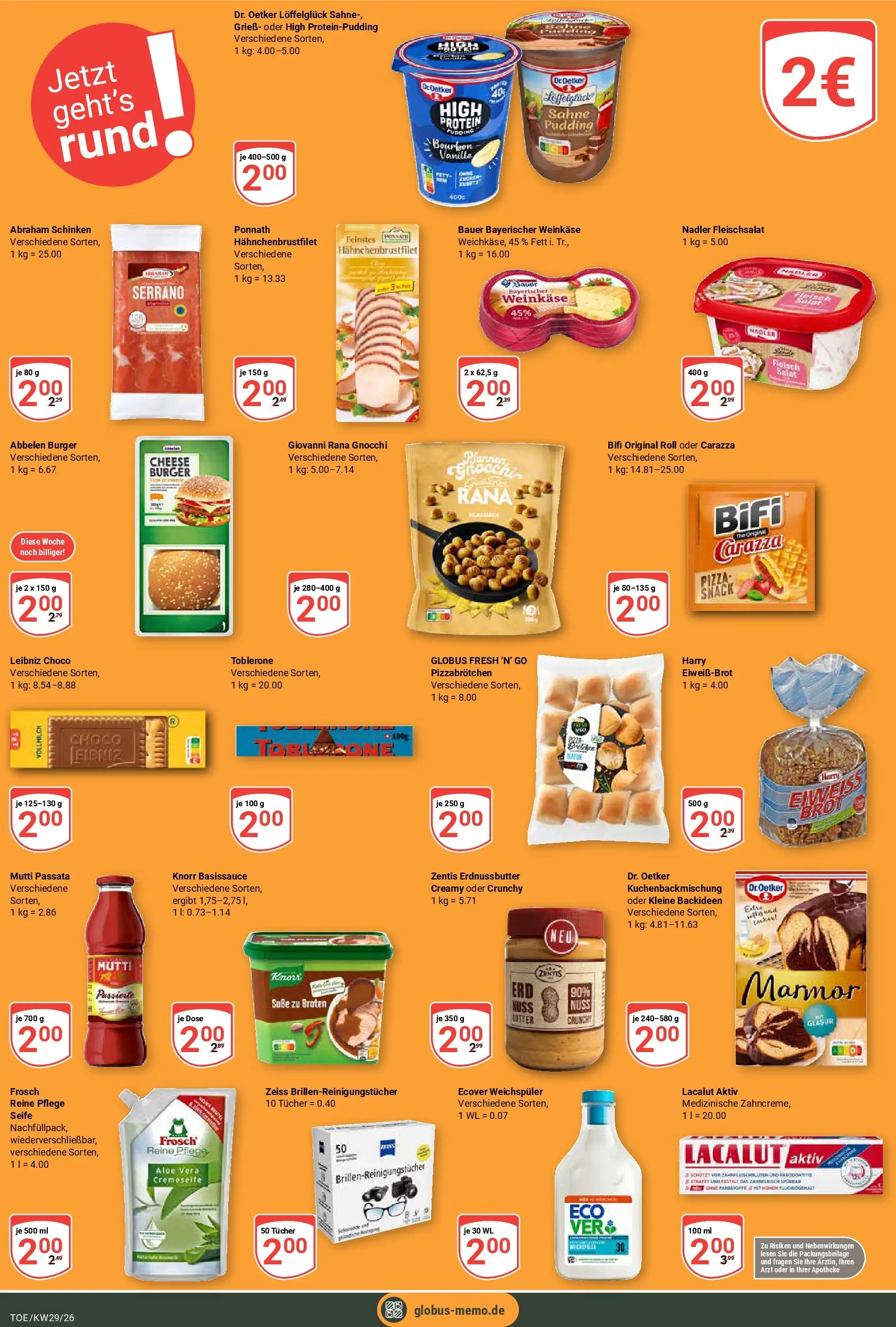 Globus Prospekt Tönisvorst (ab 13.07.2026) » Angebote online | Seite: 18 | Produkte: Bifi, Seife, Weichspüler, Salat