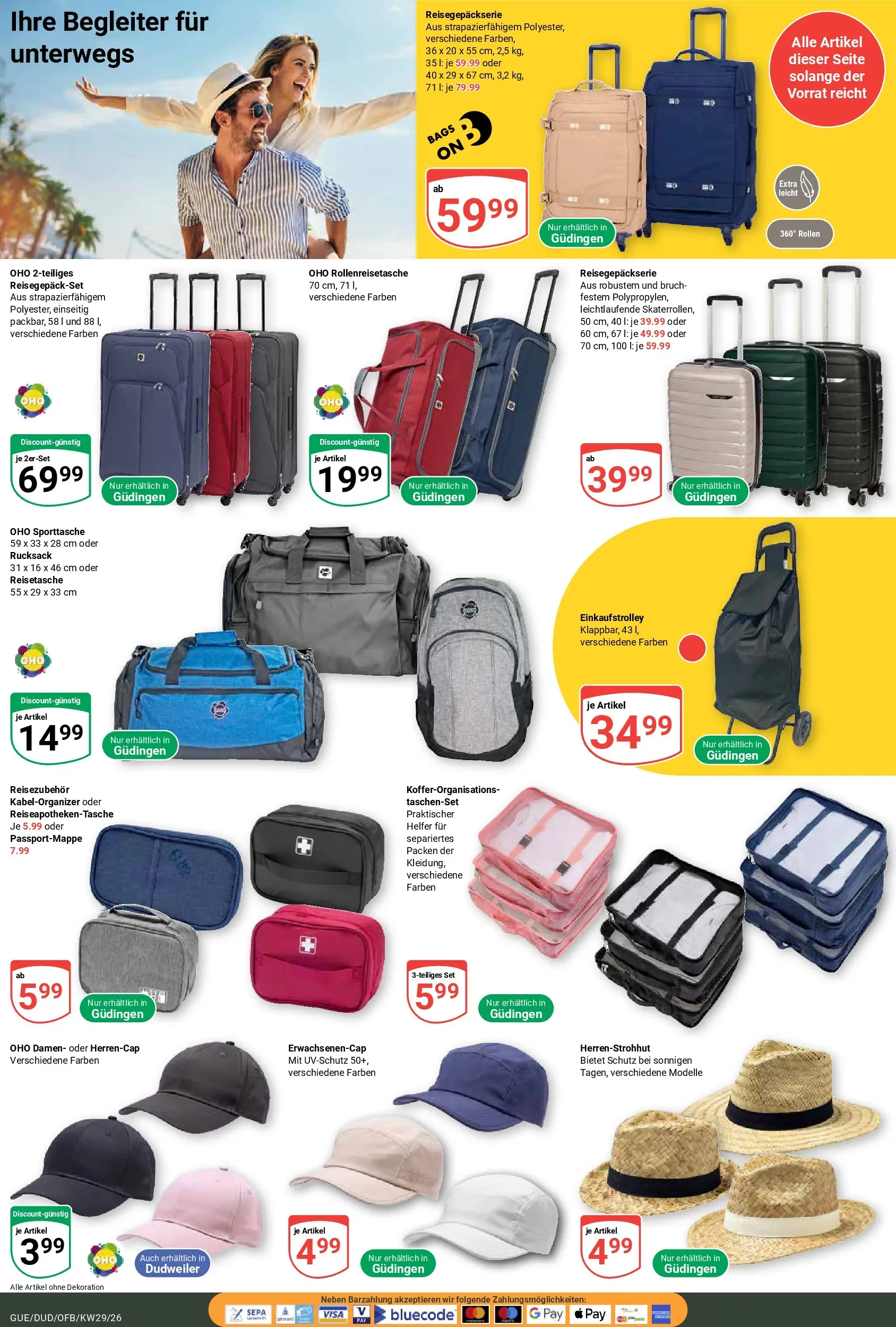 Globus Prospekt Saarbrücken-Dudweiler (ab 13.07.2026) » Angebote online | Seite: 22 | Produkte: Rucksack, Reisetasche