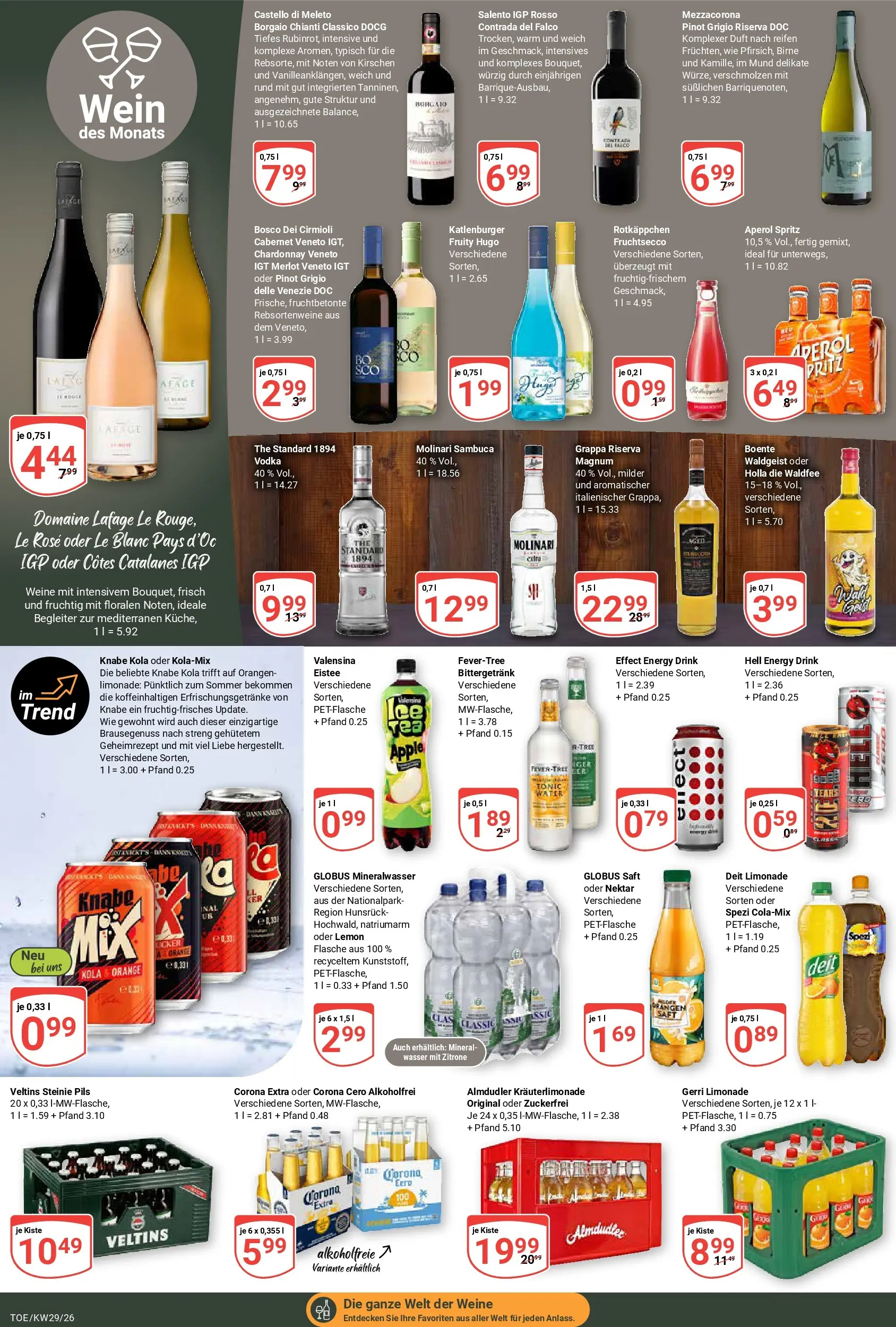 Globus Prospekt Tönisvorst (ab 13.07.2026) » Angebote online | Seite: 20 | Produkte: Merlot, Pils, Kirschen, Wein