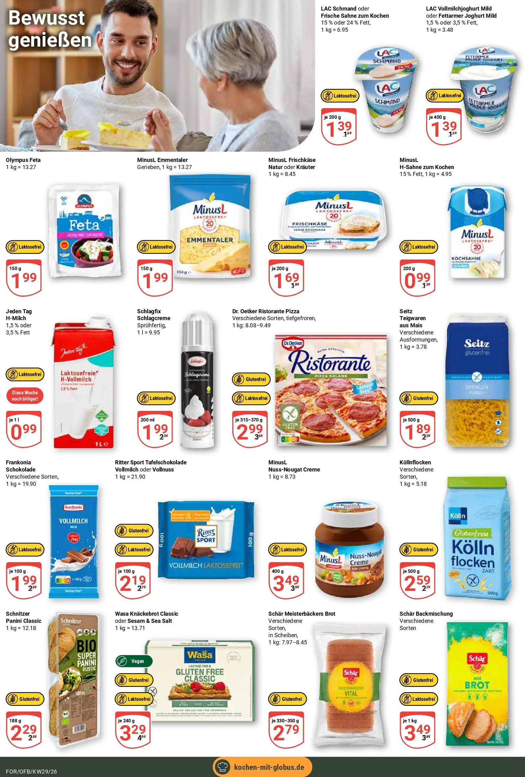 Globus Prospekt Forchheim (ab 13.07.2026) » Angebote online | Seite: 13 | Produkte: Ritter sport, Wasa knackebrot, Brot, Frischkase