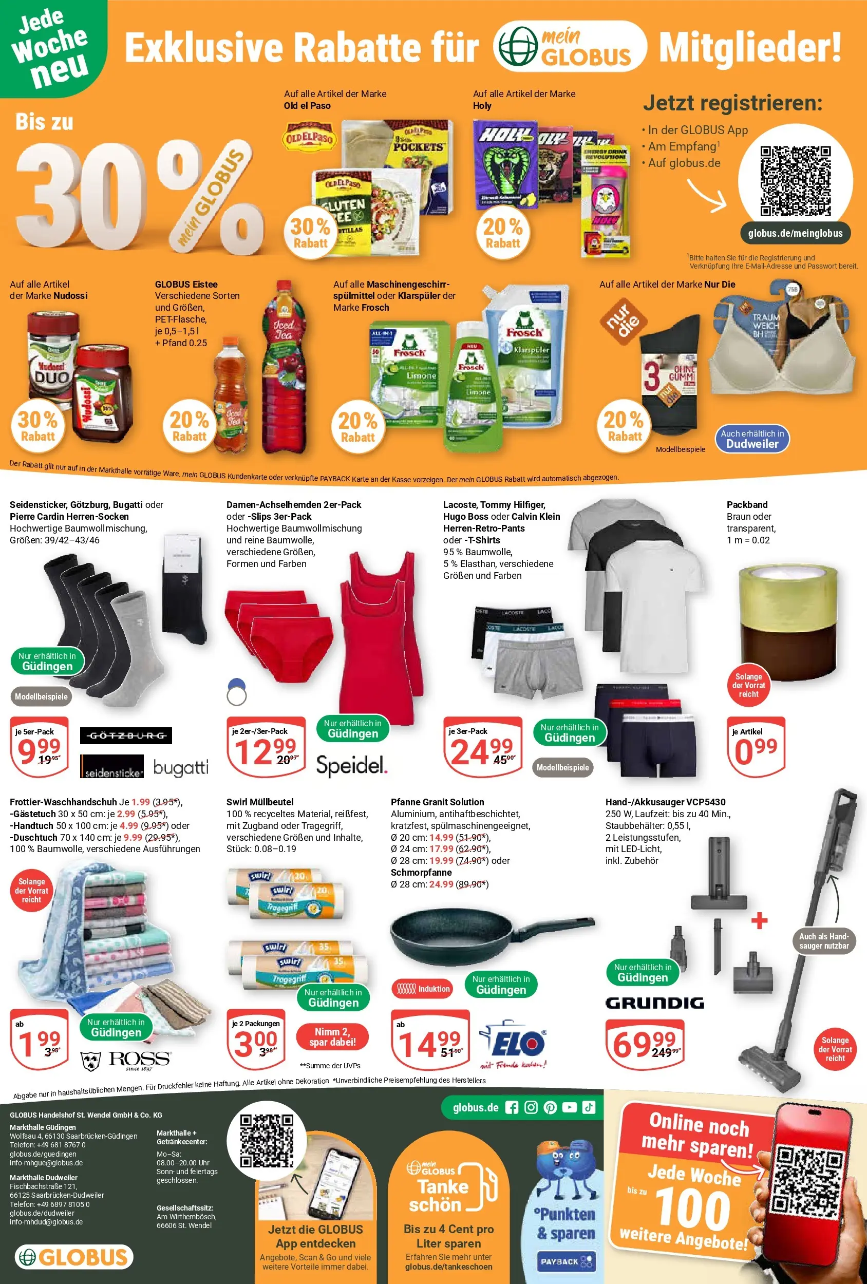 Globus Prospekt Saarbrücken-Dudweiler (ab 13.07.2026) » Angebote online | Seite: 30 | Produkte: Klarspüler, BH, Hugo, Uhr