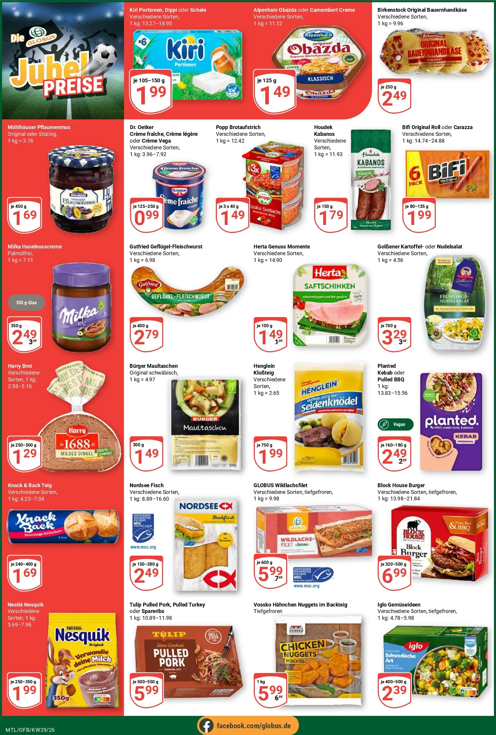 Globus Prospekt Maintal-Dörnigheim (ab 13.07.2026) » Angebote online | Seite: 2 | Produkte: Nesquik, Bifi, Burger, Creme