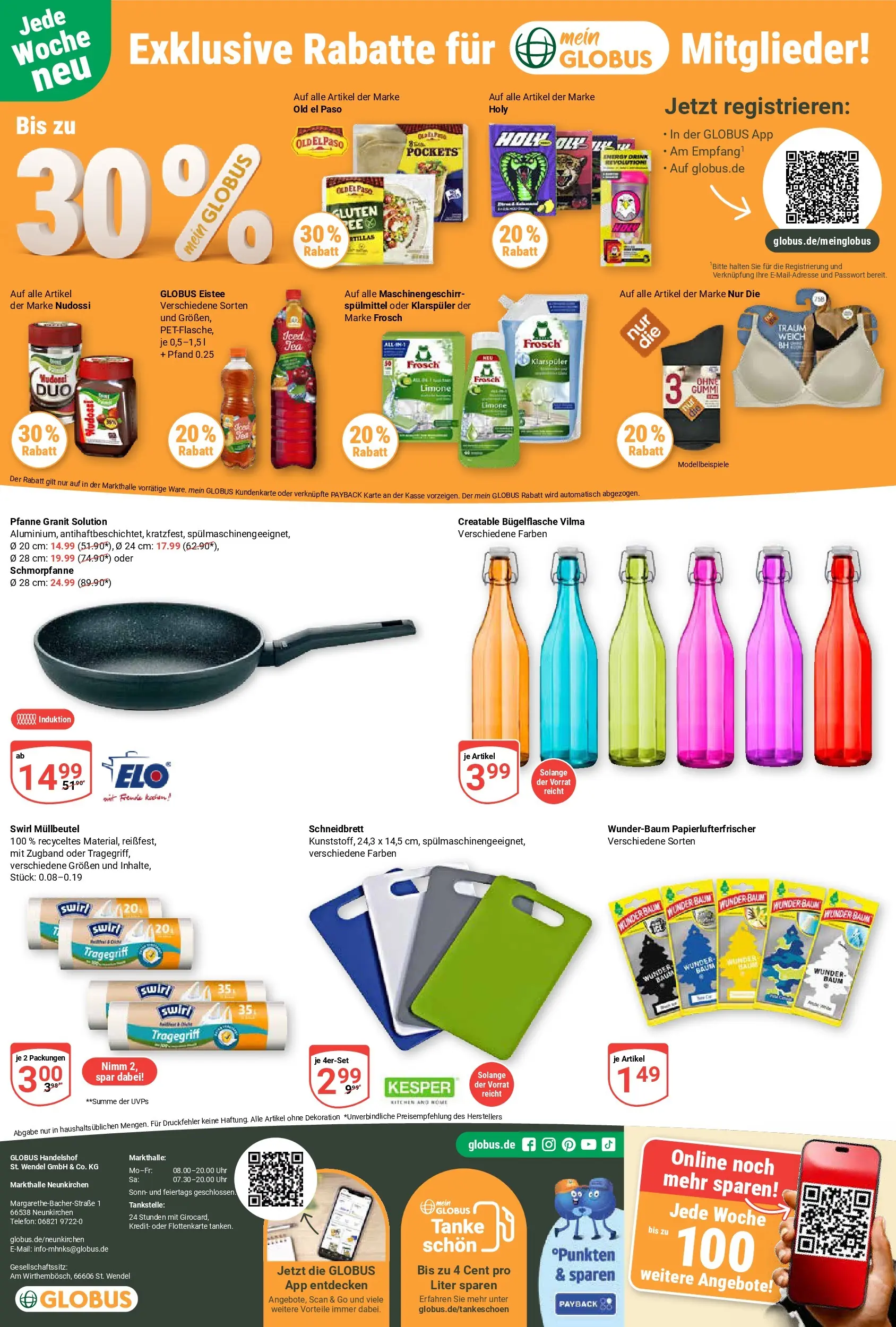 Globus Prospekt Neunkirchen (ab 13.07.2026) » Angebote online | Seite: 24 | Produkte: Energy, Klarspüler, Telefon, Uhr