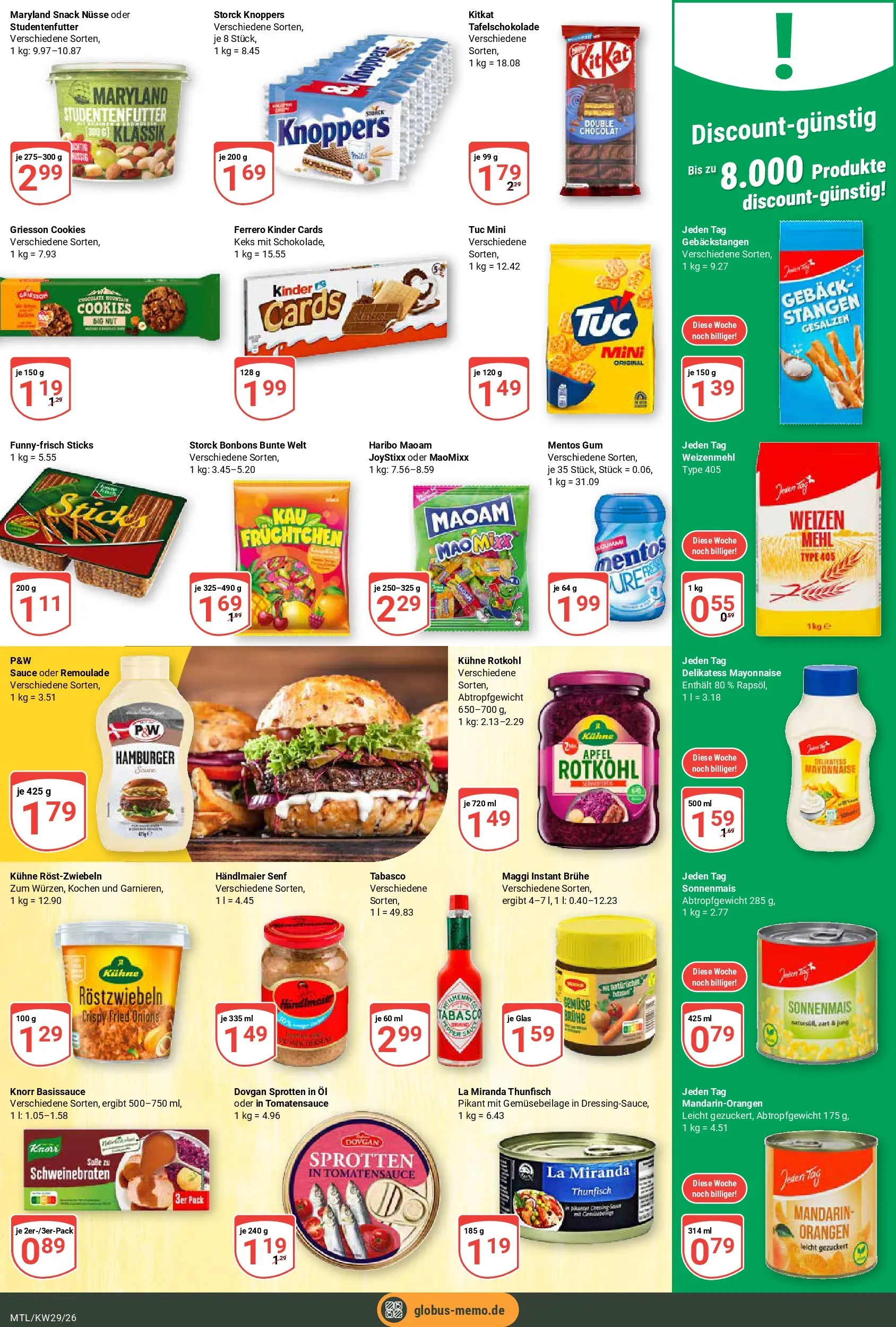 Globus Prospekt Maintal-Dörnigheim (ab 13.07.2026) » Angebote online | Seite: 16 | Produkte: Haribo, Orangen, Knorr, Nüsse