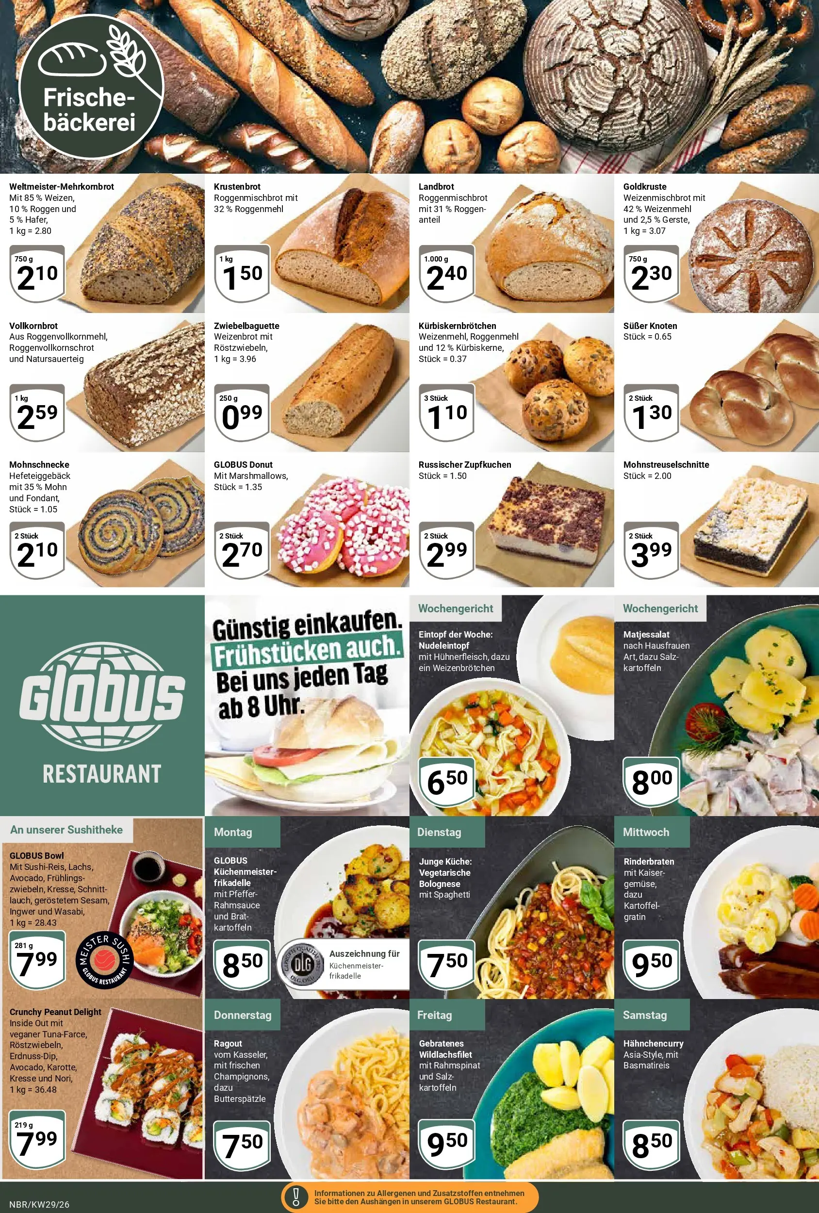 Globus Prospekt Neubrandenburg (ab 13.07.2026) » Angebote online | Seite: 11 | Produkte: Rinderbraten, Vollkornbrot, Kartoffeln, Salz