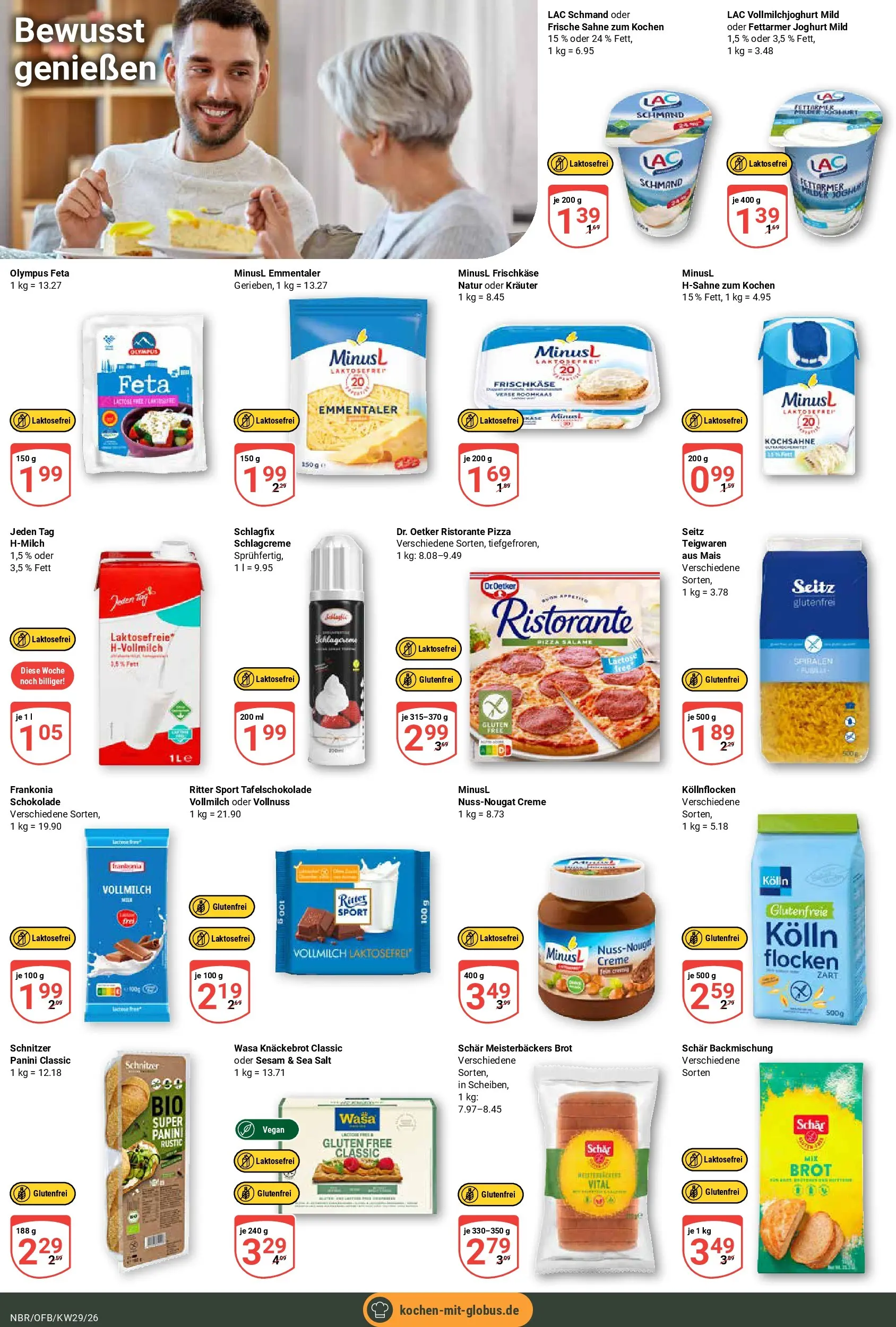 Globus Prospekt Neubrandenburg (ab 13.07.2026) » Angebote online | Seite: 17 | Produkte: Käse, Creme, Brot, Frischkase