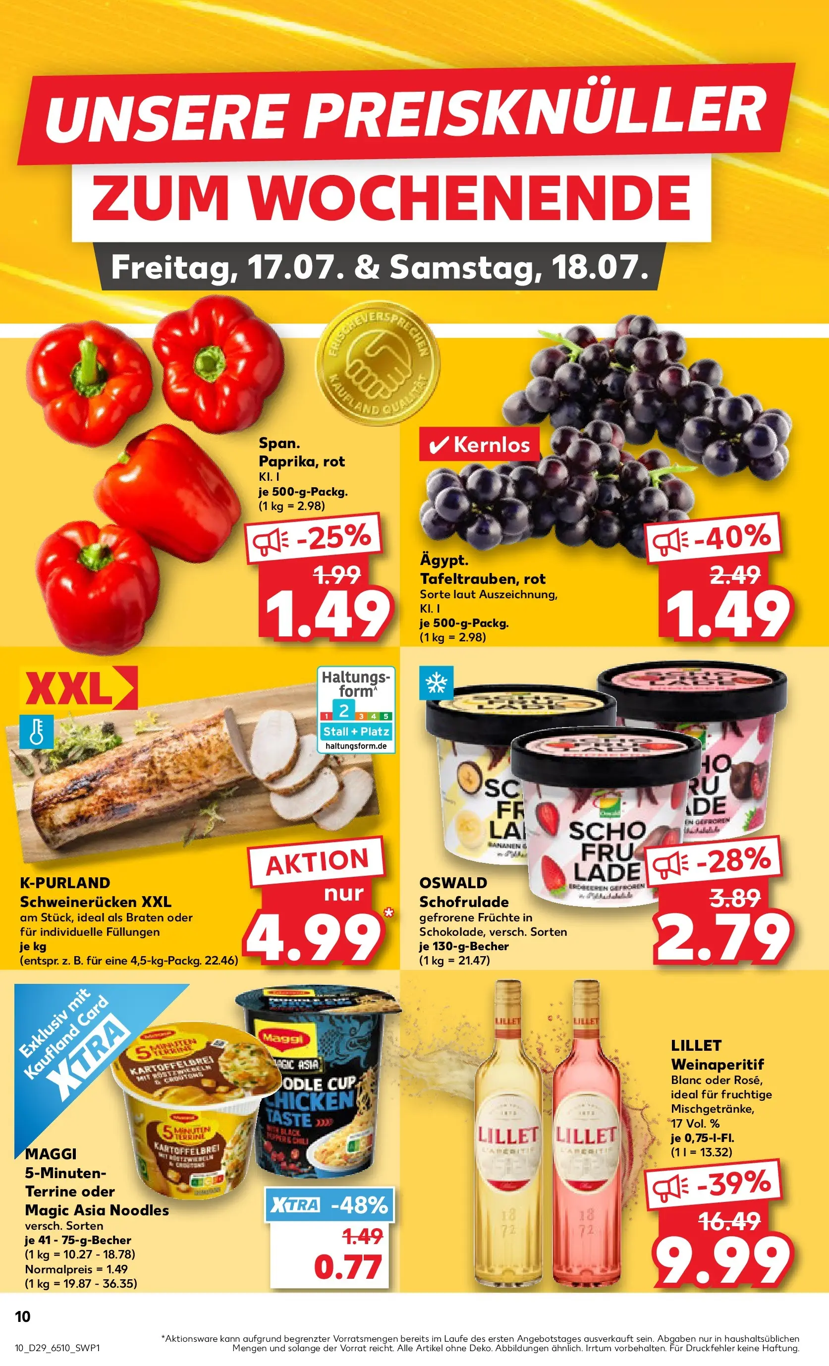 Prospekt Kaufland ab 13.07.2026 » Angebote Online zum Blättern | Seite: 19 | Produkte: Maggi, Lillet, Schweinerucken