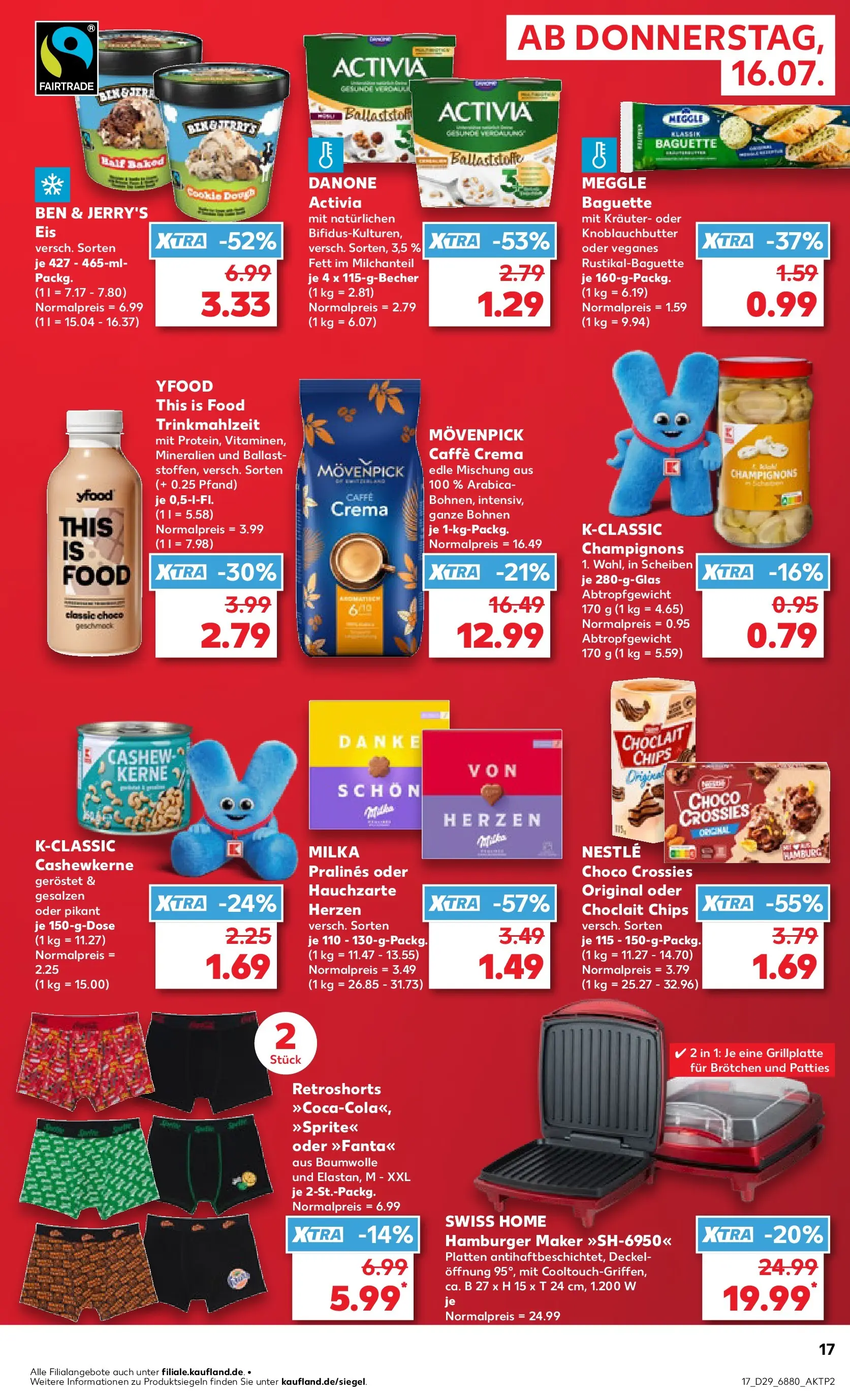 Prospekt Kaufland ab 13.07.2026 » Angebote Online zum Blättern | Seite: 26 | Produkte: Activia, Milka, Ben & Jerry's, Chips