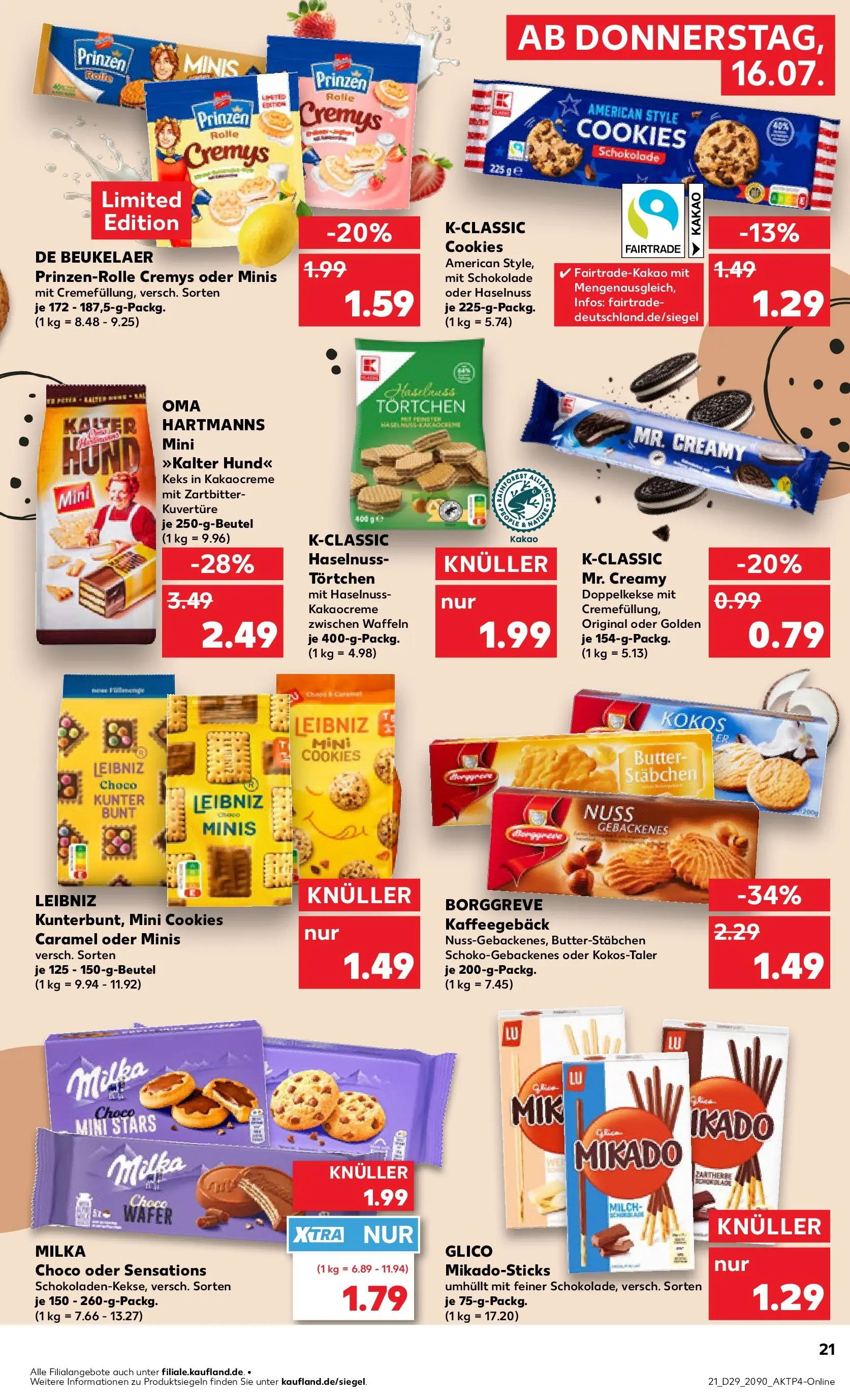 Prospekt Kaufland ab 13.07.2026 ยป Angebote und Werbung Online | Seite: 30 | Produkte: Milch, Butter, Schokolade, Milka Prospekt Kaufland ab 13.07.2026 ยป Angebote Online zum Blรคttern | Seite: 30 | Produkte: Milch, Butter, Schokolade, Milka