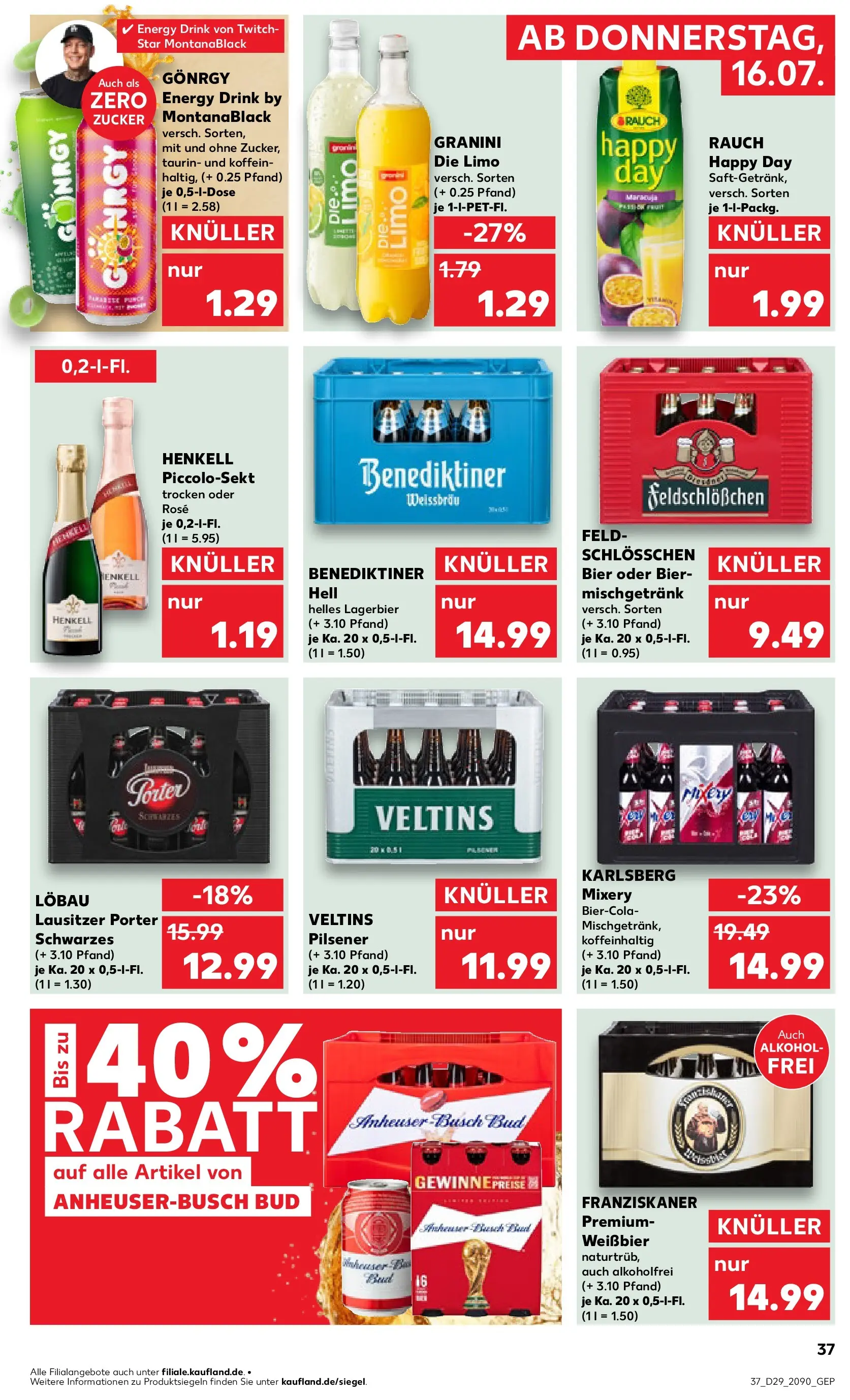 Prospekt Kaufland ab 13.07.2026 ยป Angebote und Werbung Online | Seite: 46 | Produkte: Bier, Weiรbier, Zucker, Mixery Prospekt Kaufland ab 13.07.2026 ยป Angebote Online zum Blรคttern | Seite: 46 | Produkte: Bier, Weiรbier, Zucker, Mixery