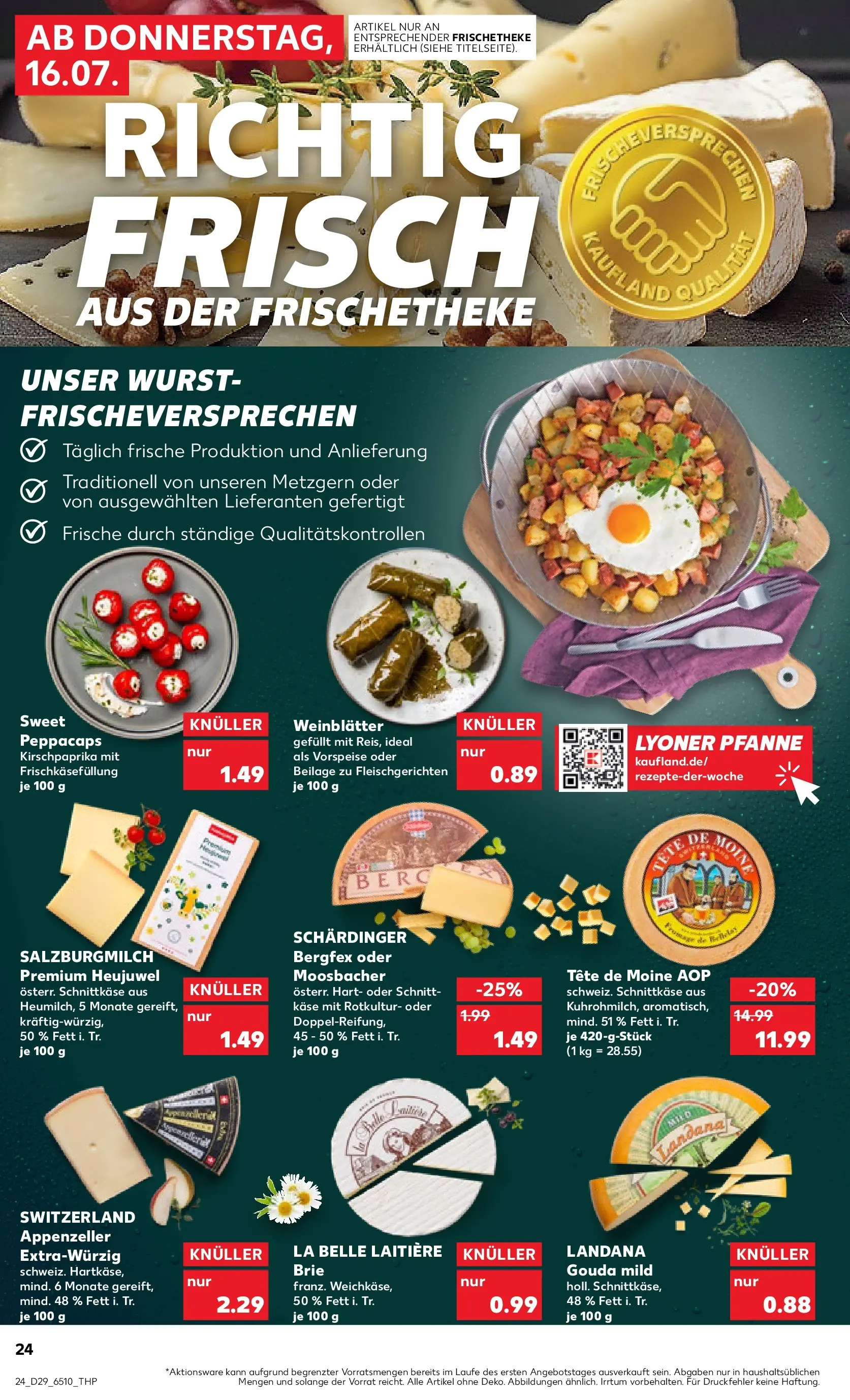 Prospekt Kaufland ab 13.07.2026 » Angebote Online zum Blättern | Seite: 33 | Produkte: Käse, Gouda, Wurst