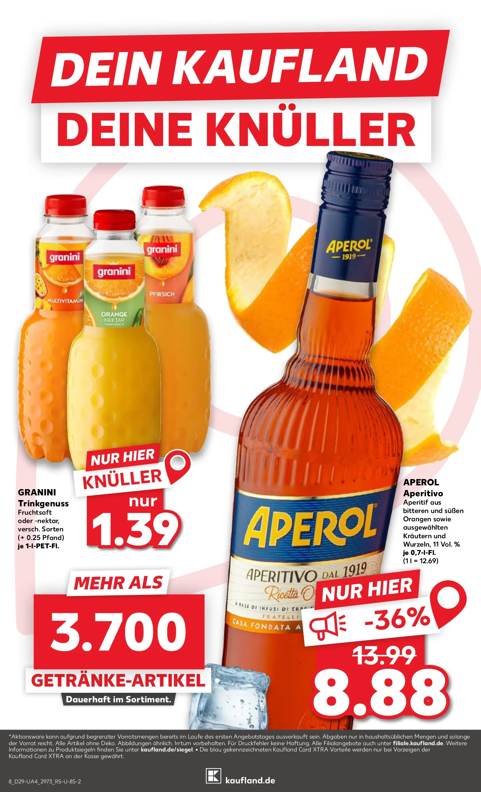 Prospekt Kaufland ab 16.07.2026 » Angebote Online zum Blättern | Seite: 8 | Produkte: Orangen, Pfirsich, Granini, Fruchtsaft