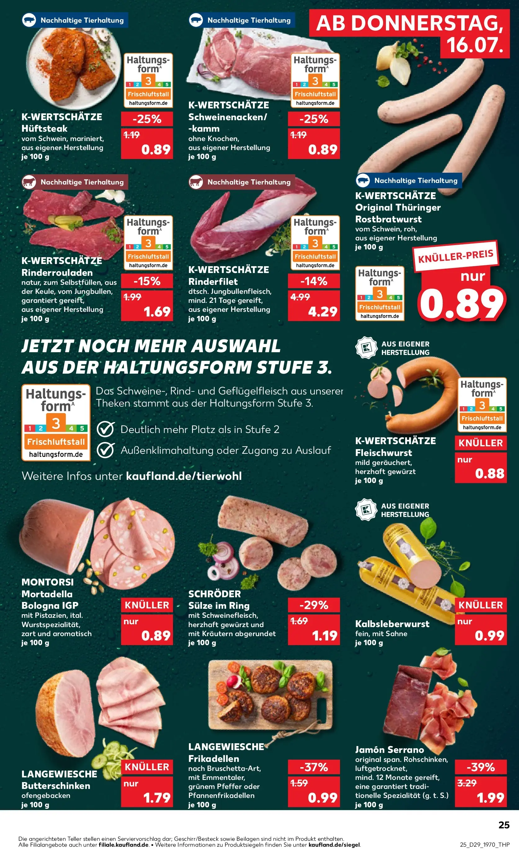 Prospekt Kaufland ab 13.07.2026 » Angebote Online zum Blättern | Seite: 34 | Produkte: Rinderrouladen, Rinderfilet, Pfeffer, Sahne