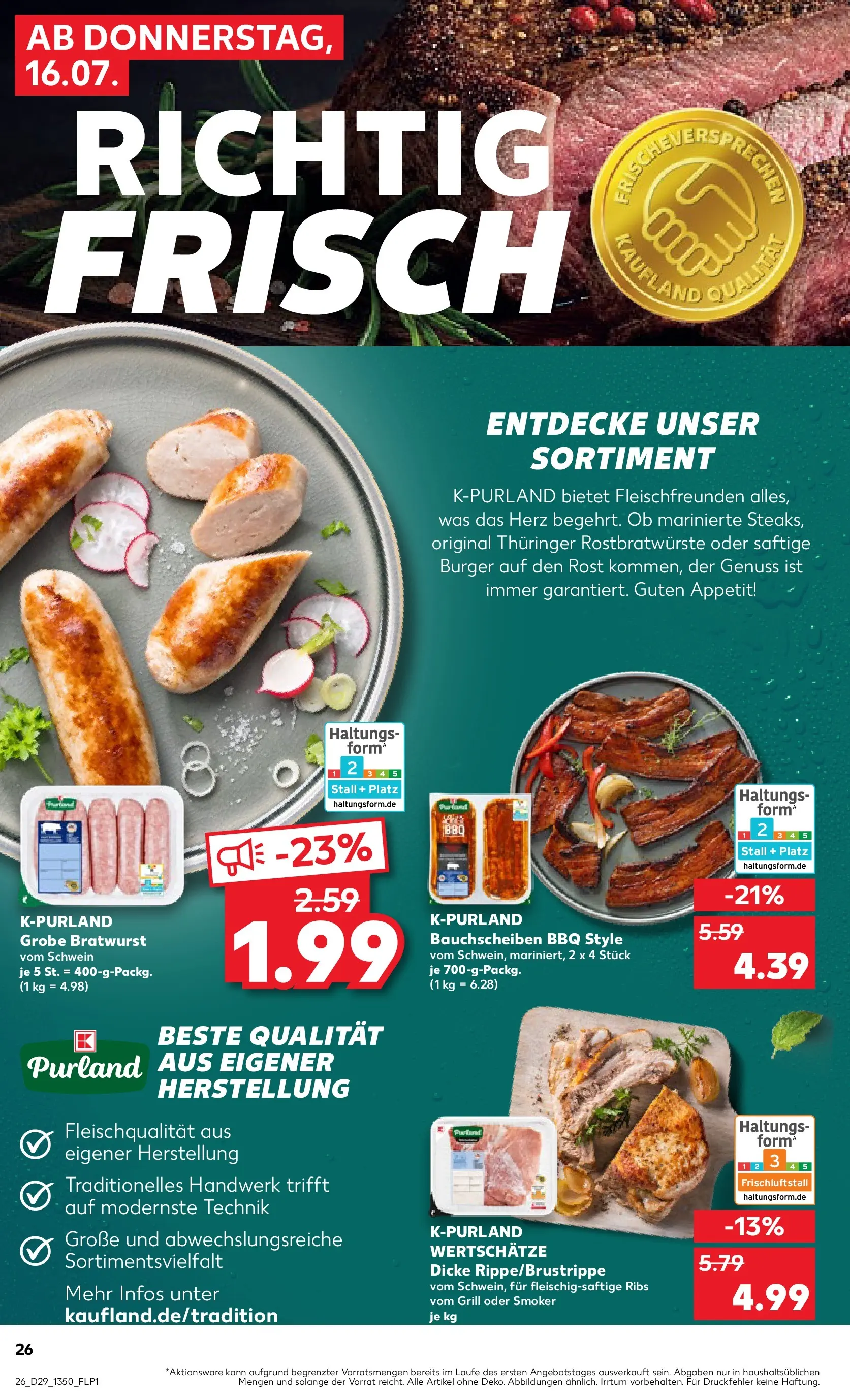 Prospekt Kaufland ab 13.07.2026 » Angebote Online zum Blättern | Seite: 31 | Produkte: Grill, Bratwurst, Burger