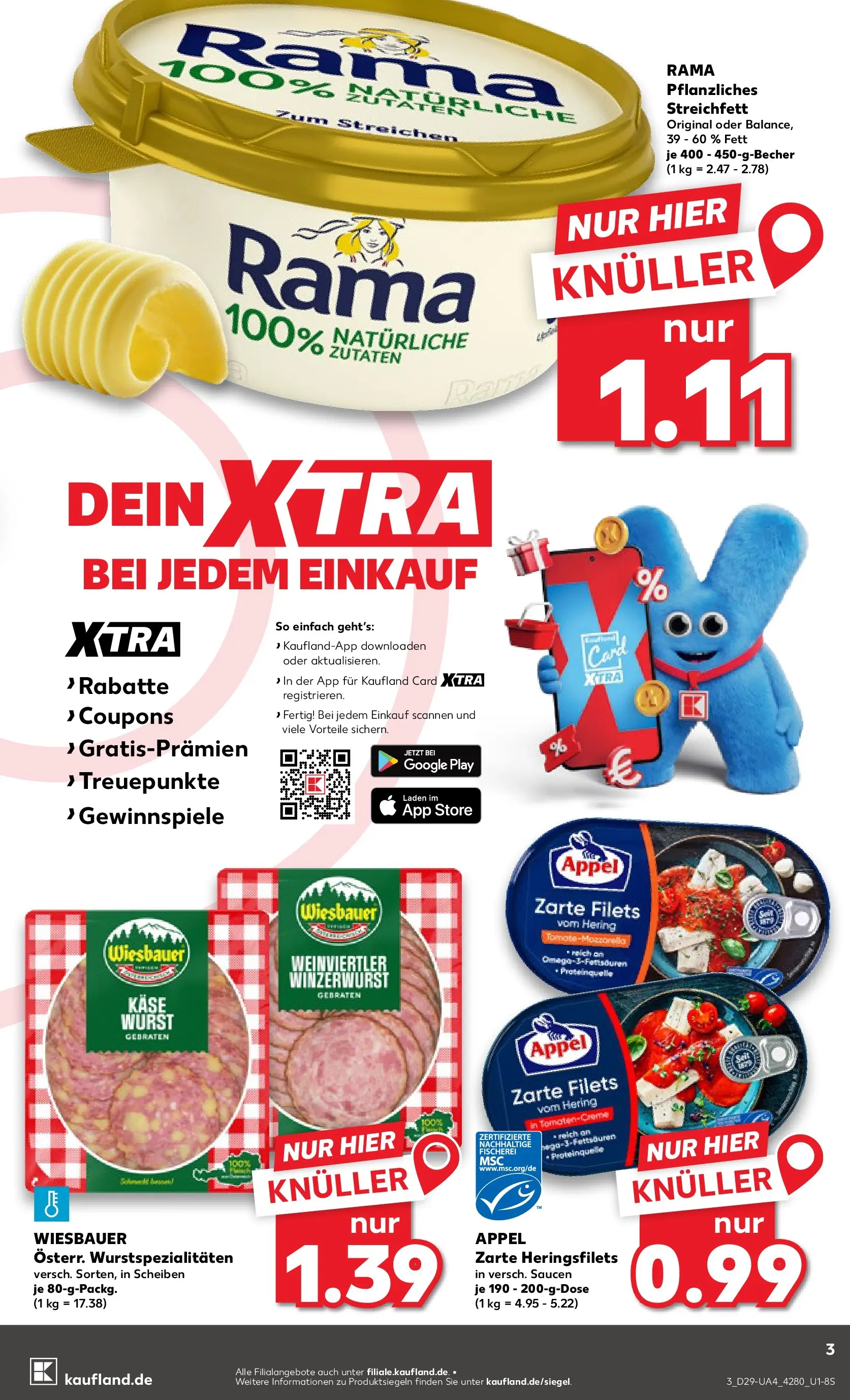 Prospekt Kaufland ab 13.07.2026 » Angebote Online zum Blättern | Seite: 8 | Produkte: Rama, Käse, Wurst