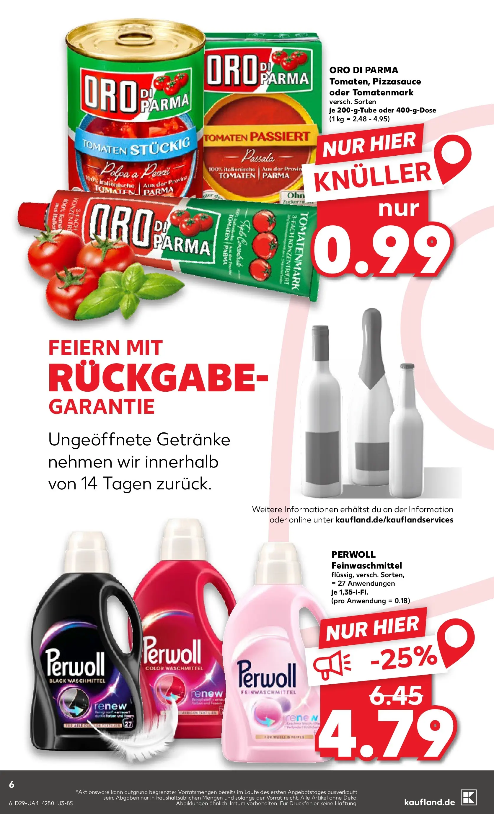 Prospekt Kaufland ab 13.07.2026 » Angebote Online zum Blättern | Seite: 11 | Produkte: Perwoll, Tomaten, Oro di parma, Waschmittel