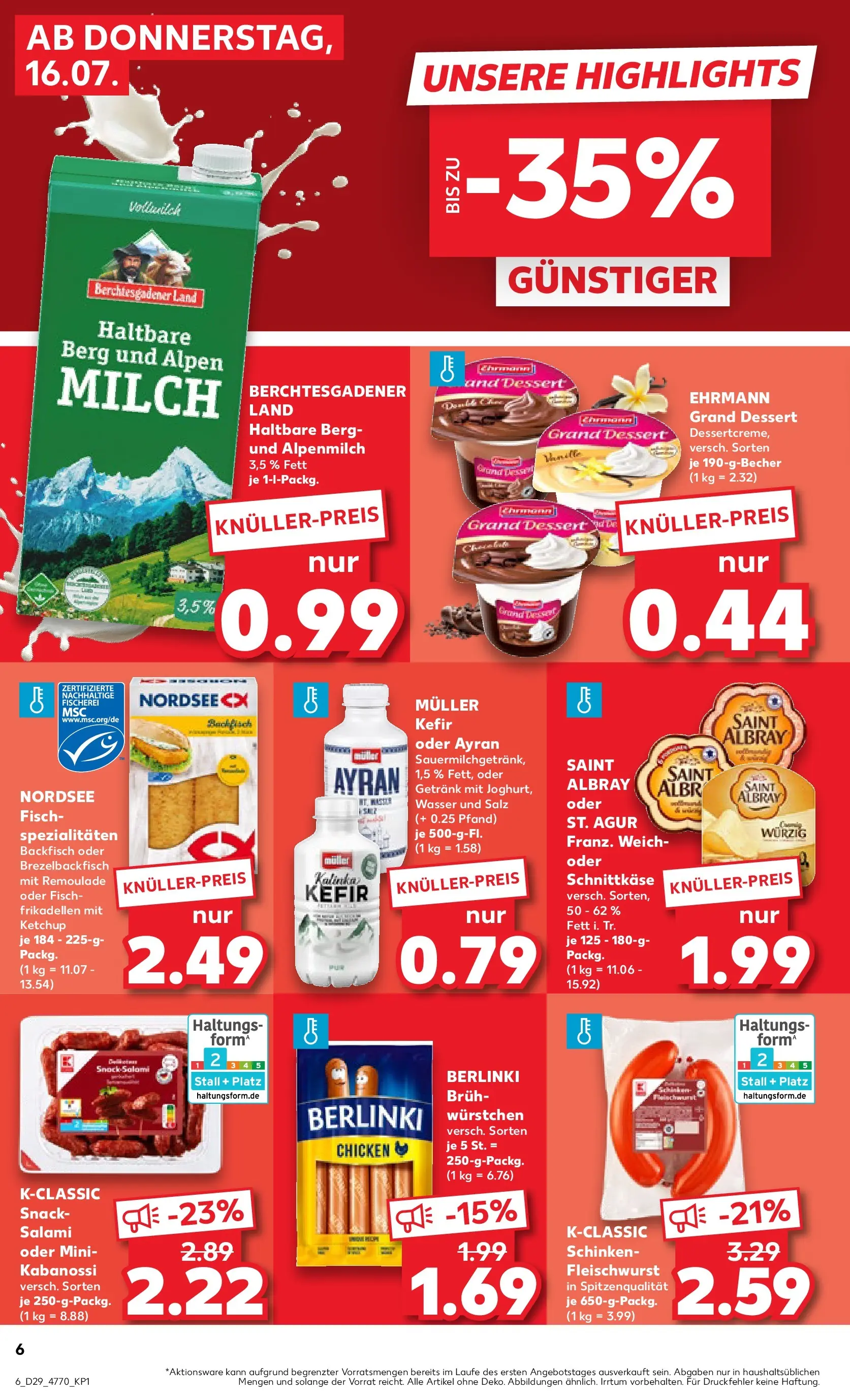 Prospekt Kaufland ab 16.07.2026 » Angebote Online zum Blättern | Seite: 6 | Produkte: Salz, Salami, Schinken, Ketchup