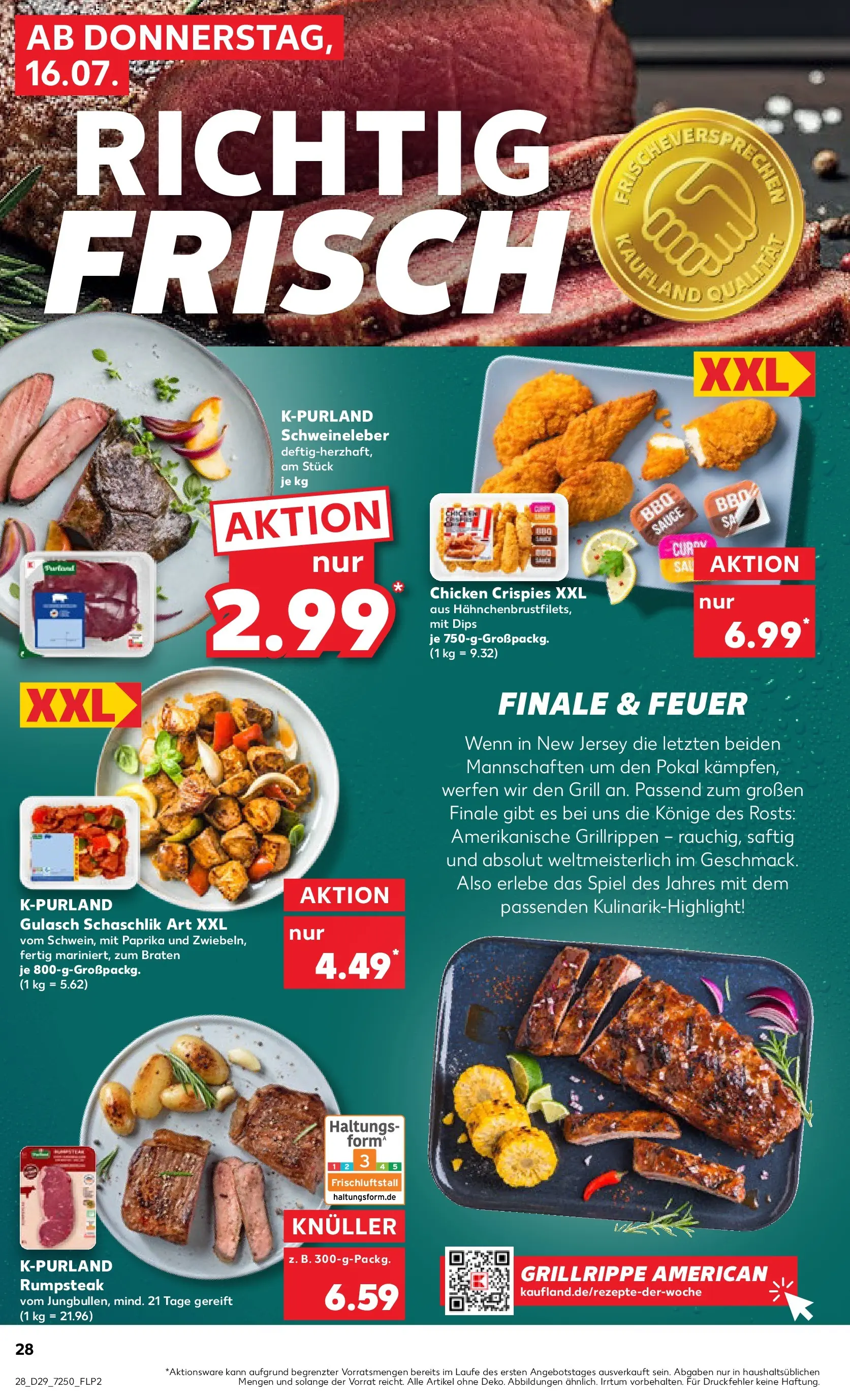 Prospekt Kaufland ab 13.07.2026 » Angebote Online zum Blättern | Seite: 37 | Produkte: Spiel, Rumpsteak, Paprika, Gulasch