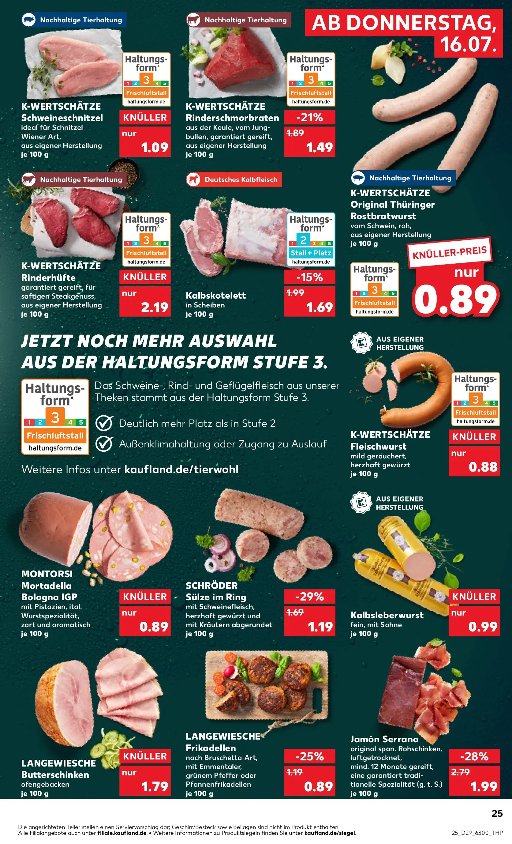 Prospekt Kaufland ab 16.07.2026 » Angebote Online zum Blättern | Seite: 25 | Produkte: Schnitzel, Pfeffer, Sahne