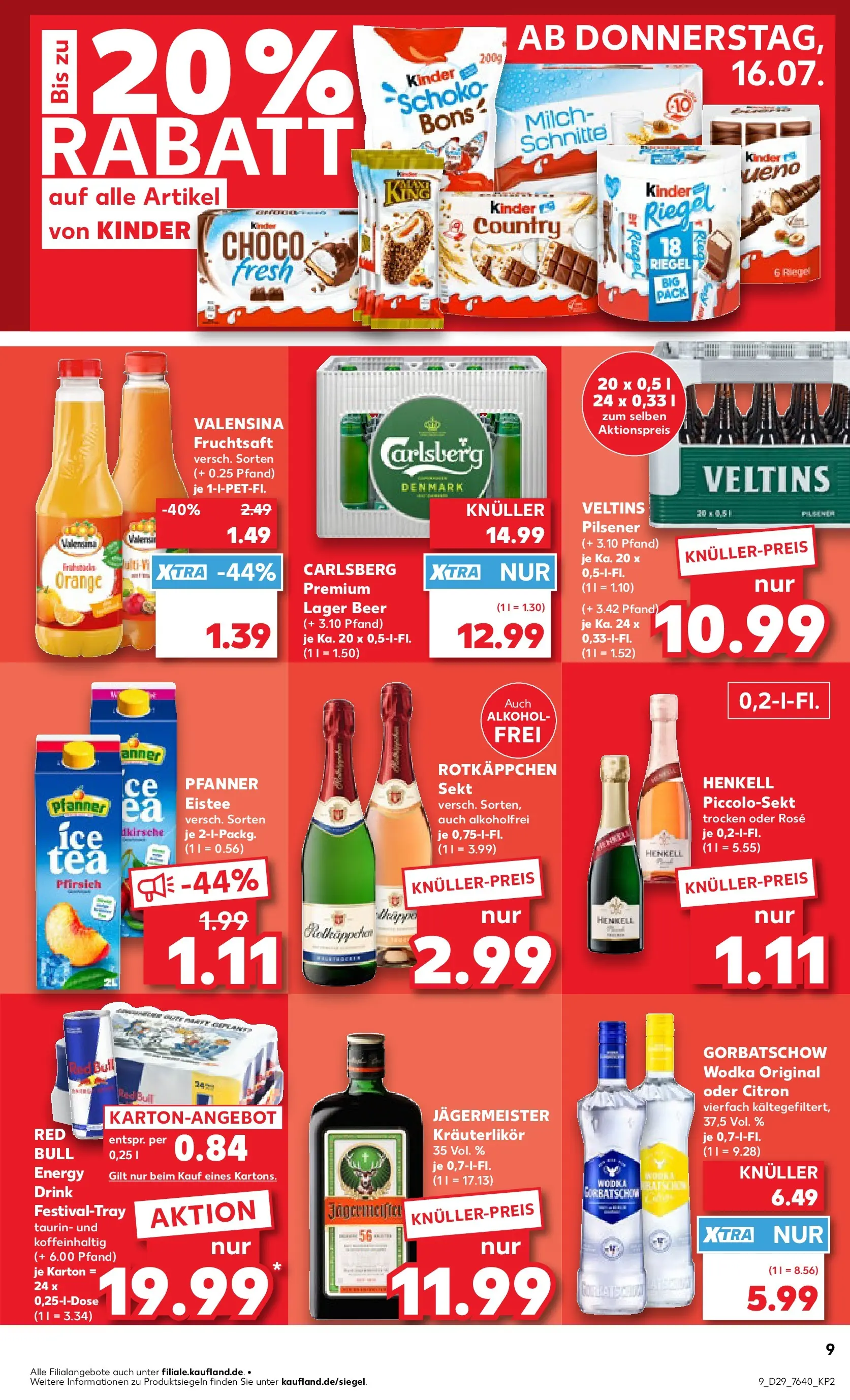 Prospekt Kaufland ab 12.07.2026 ยป Angebote und Werbung Online | Seite: 18 | Produkte: Carlsberg, Milch, Energy, Jรคgermeister Prospekt Kaufland ab 12.07.2026 ยป Angebote Online zum Blรคttern | Seite: 18 | Produkte: Carlsberg, Milch, Energy, Jรคgermeister
