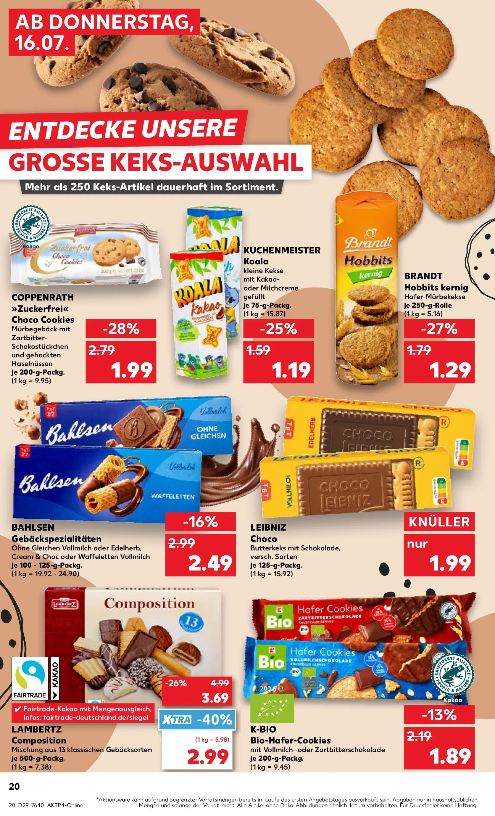 Prospekt Kaufland ab 12.07.2026 ยป Angebote und Werbung Online | Seite: 29 | Produkte: Kekse Prospekt Kaufland ab 12.07.2026 ยป Angebote Online zum Blรคttern | Seite: 29 | Produkte: Kekse