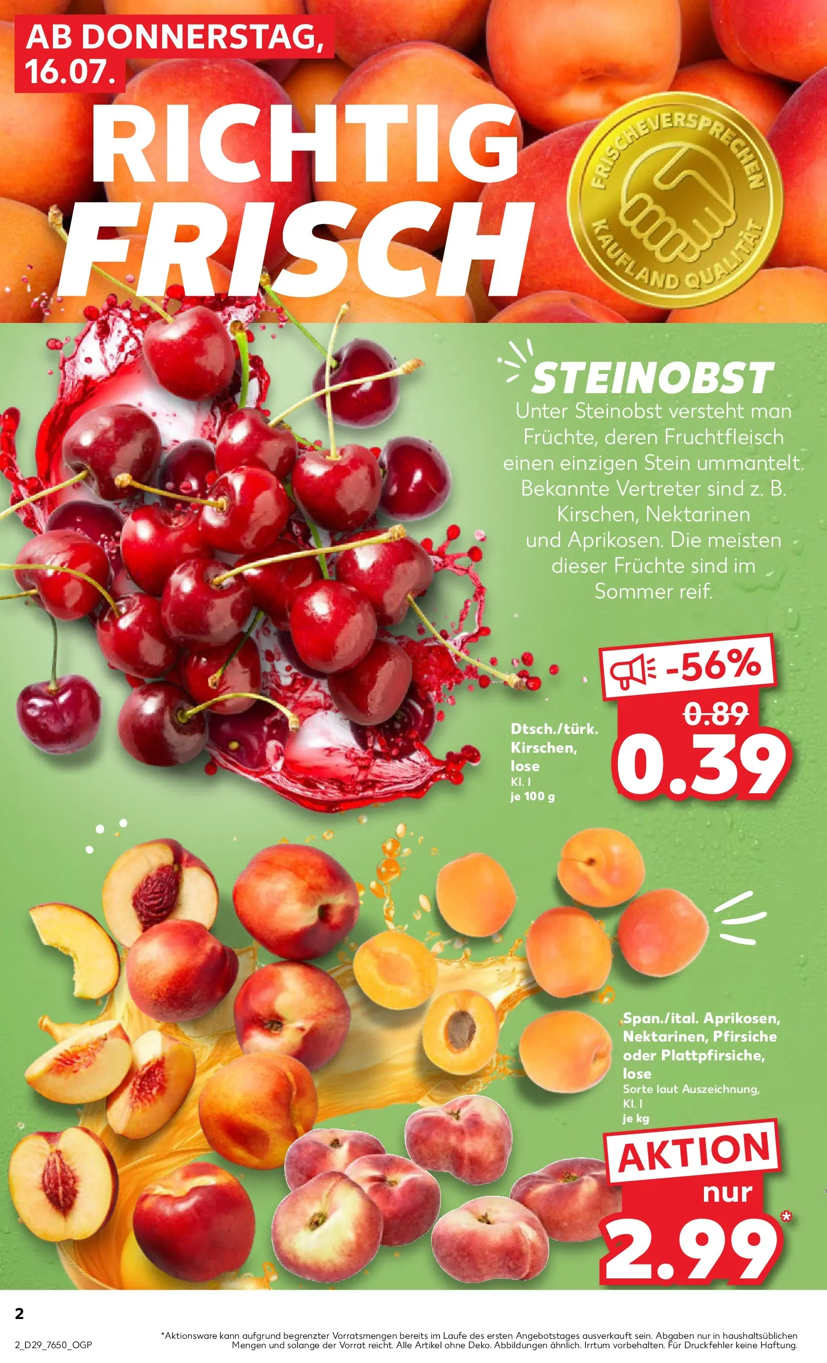 Prospekt Kaufland ab 13.07.2026 » Angebote Online zum Blättern | Seite: 11 | Produkte: Nektarinen