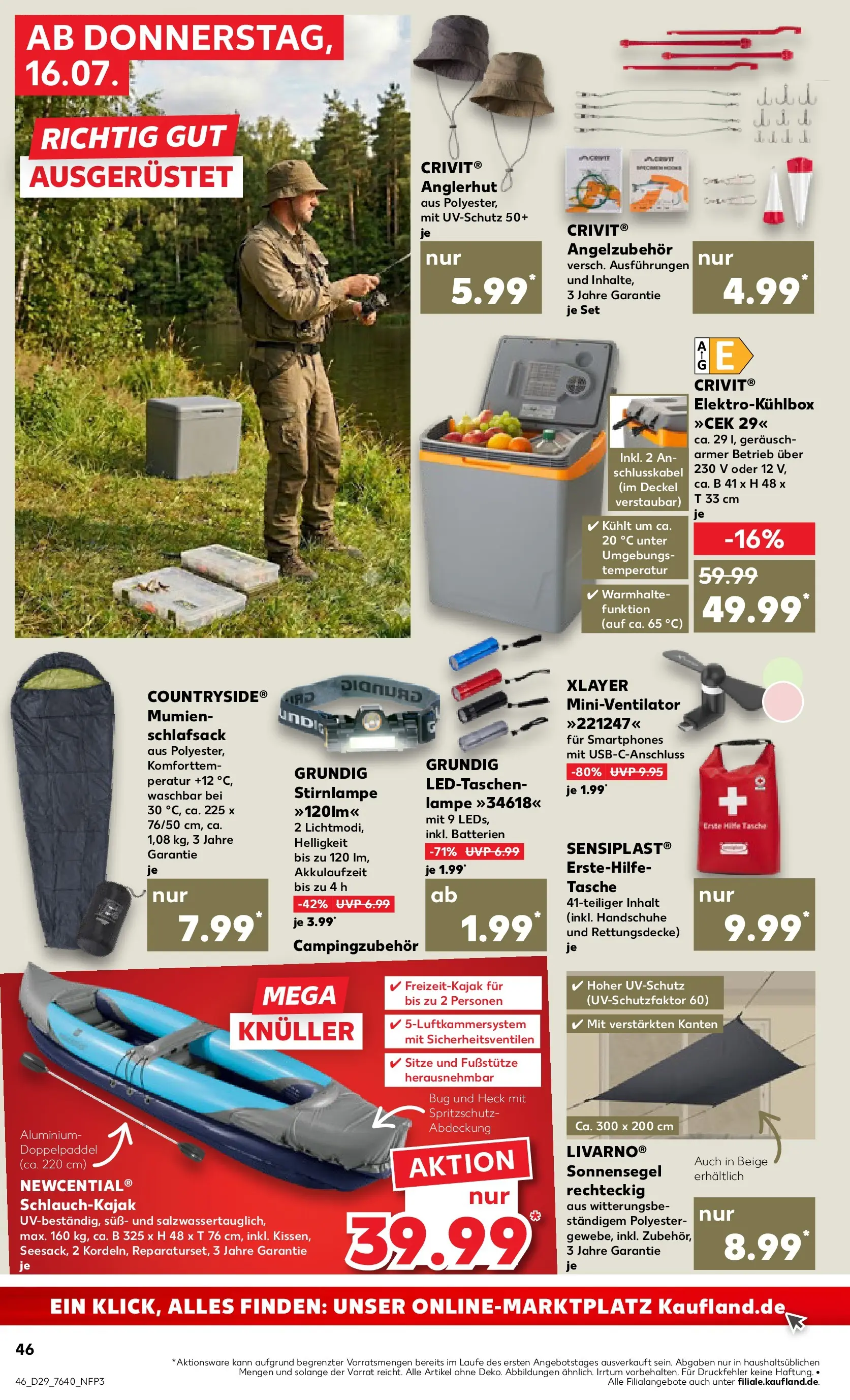 Prospekt Kaufland ab 12.07.2026 ยป Angebote und Werbung Online | Seite: 55 | Produkte: Lampe, Stirnlampe, Schlafsack, Smartphones Prospekt Kaufland ab 12.07.2026 ยป Angebote Online zum Blรคttern | Seite: 55 | Produkte: Lampe, Stirnlampe, Schlafsack, Smartphones