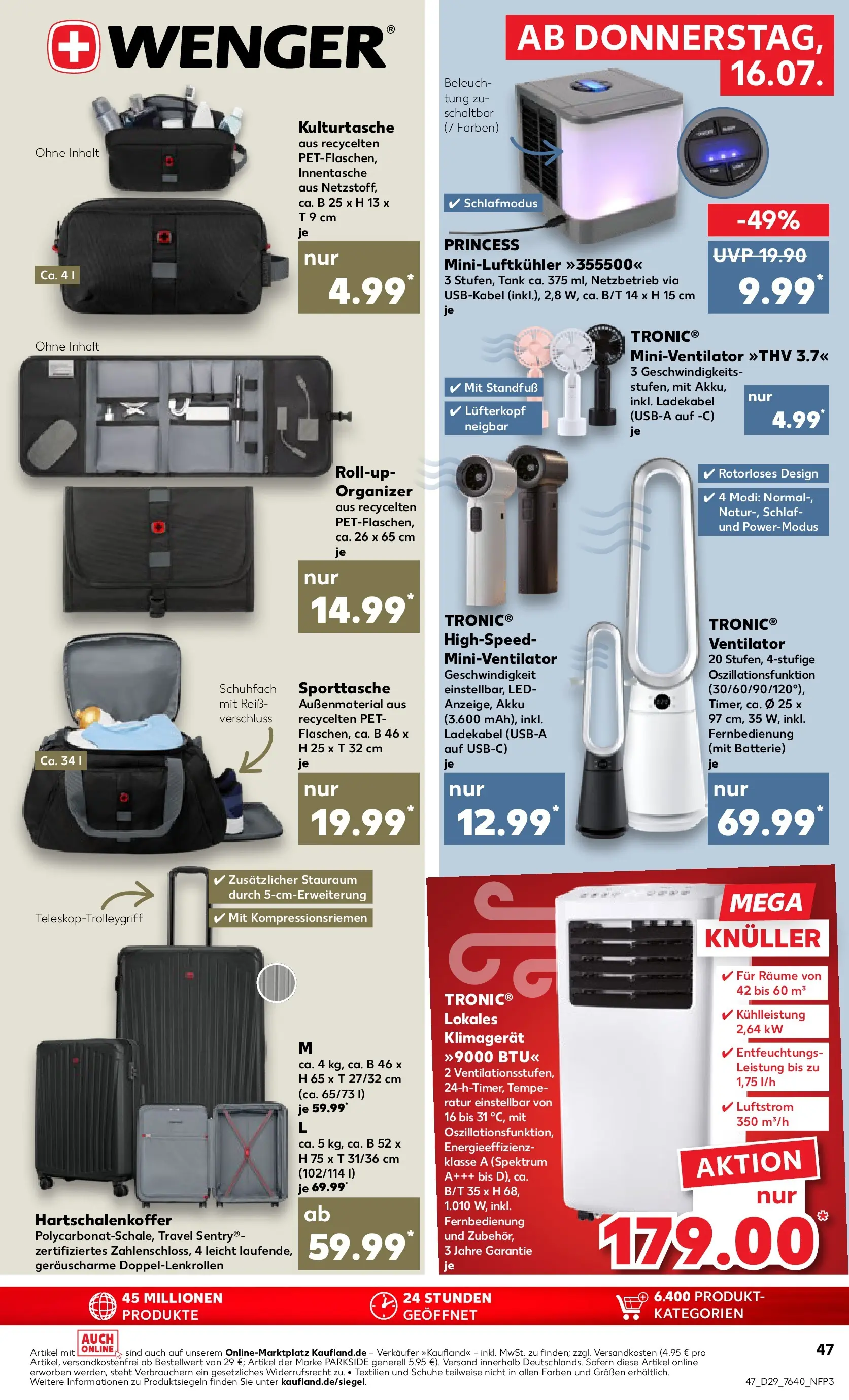 Prospekt Kaufland ab 12.07.2026 ยป Angebote und Werbung Online | Seite: 56 | Produkte: Ventilator, Batterie, Ladekabel, Klimagerรคt Prospekt Kaufland ab 12.07.2026 ยป Angebote Online zum Blรคttern | Seite: 56 | Produkte: Ventilator, Batterie, Ladekabel, Klimagerรคt