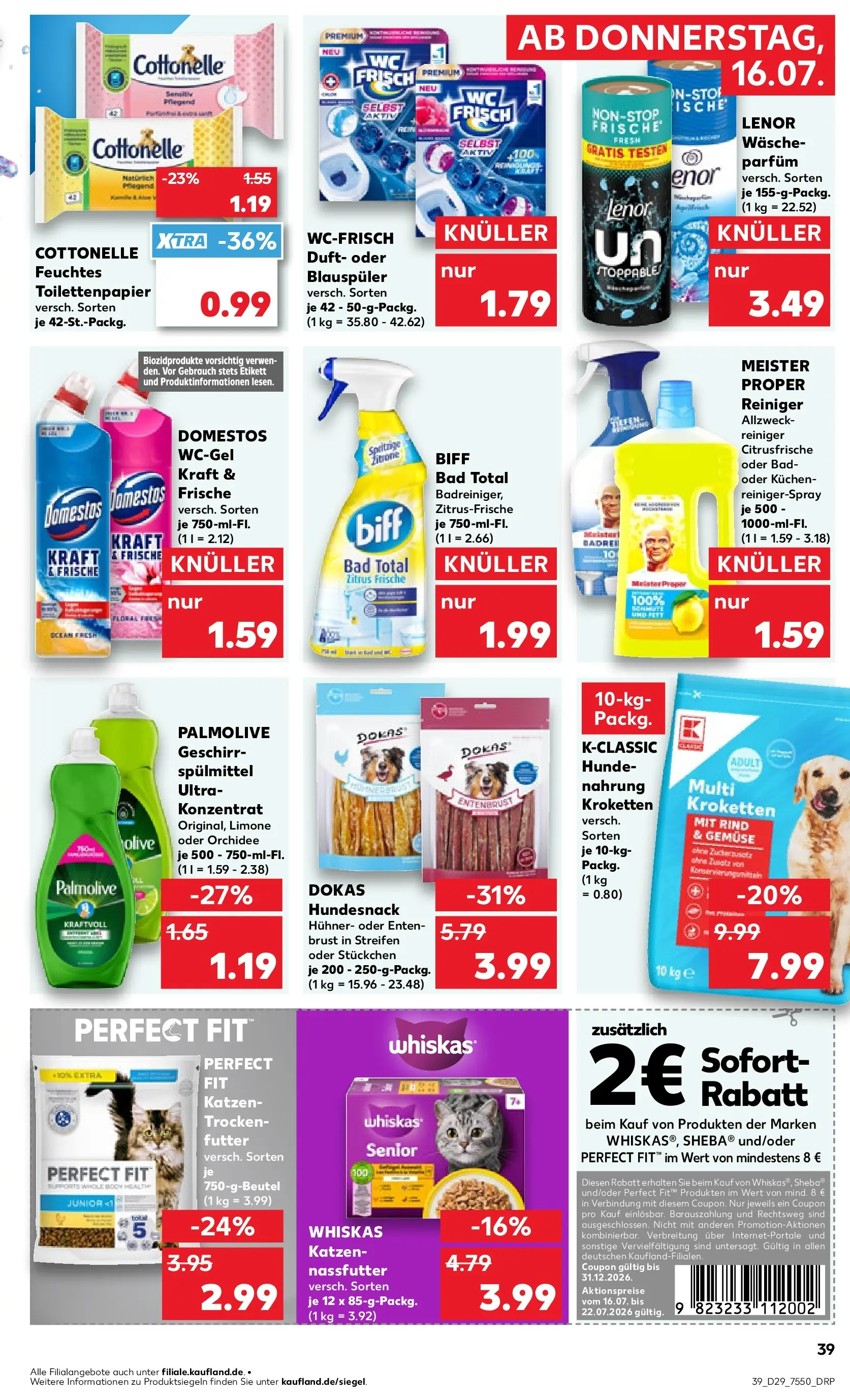 Prospekt Kaufland ab 13.07.2026 ยป Angebote und Werbung Online | Seite: 48 | Produkte: Bad, Parfรผm, Whiskas, Toilettenpapier Prospekt Kaufland ab 13.07.2026 ยป Angebote Online zum Blรคttern | Seite: 48 | Produkte: Bad, Parfรผm, Whiskas, Toilettenpapier