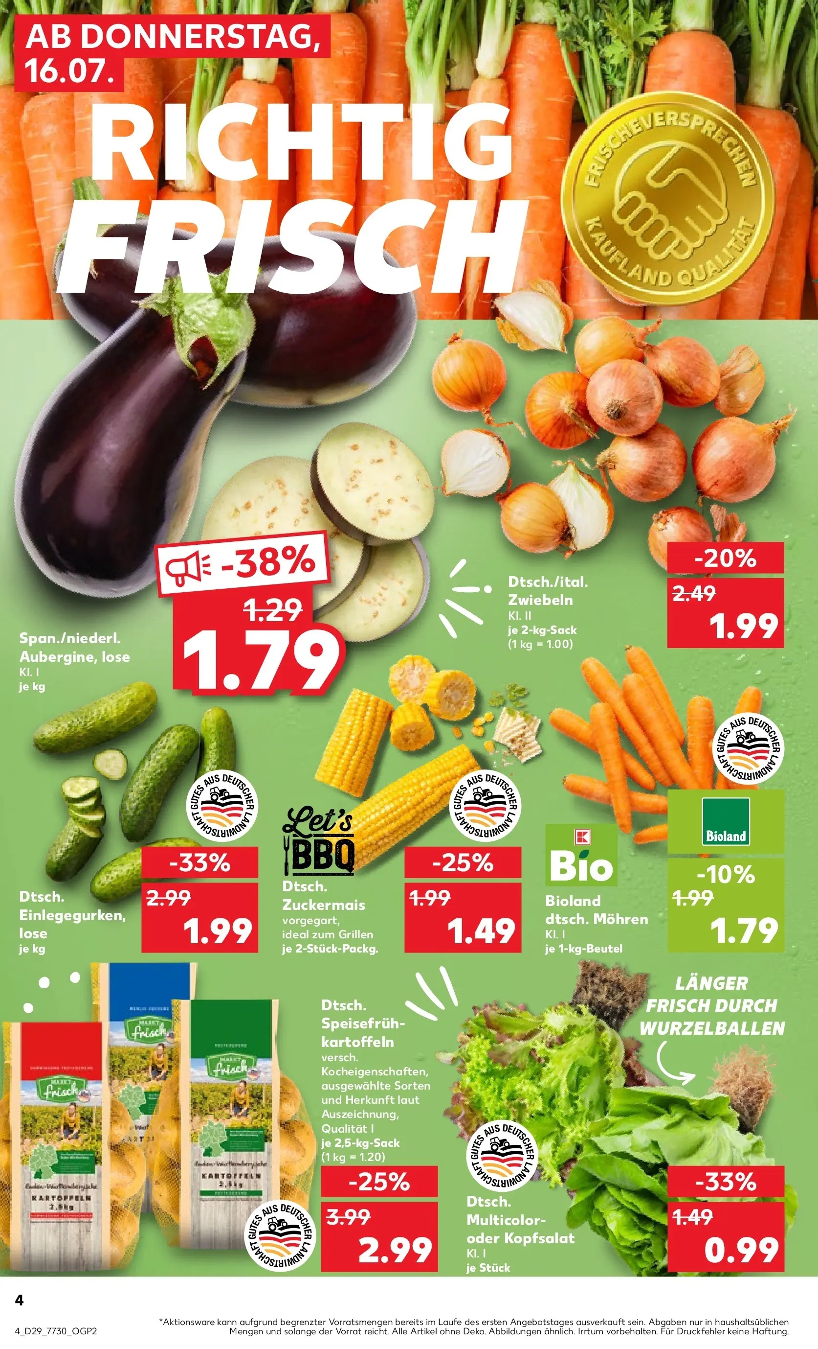 Prospekt Kaufland ab 13.07.2026 » Angebote Online zum Blättern | Seite: 13 | Produkte: Mohren, Kartoffeln, Zwiebeln