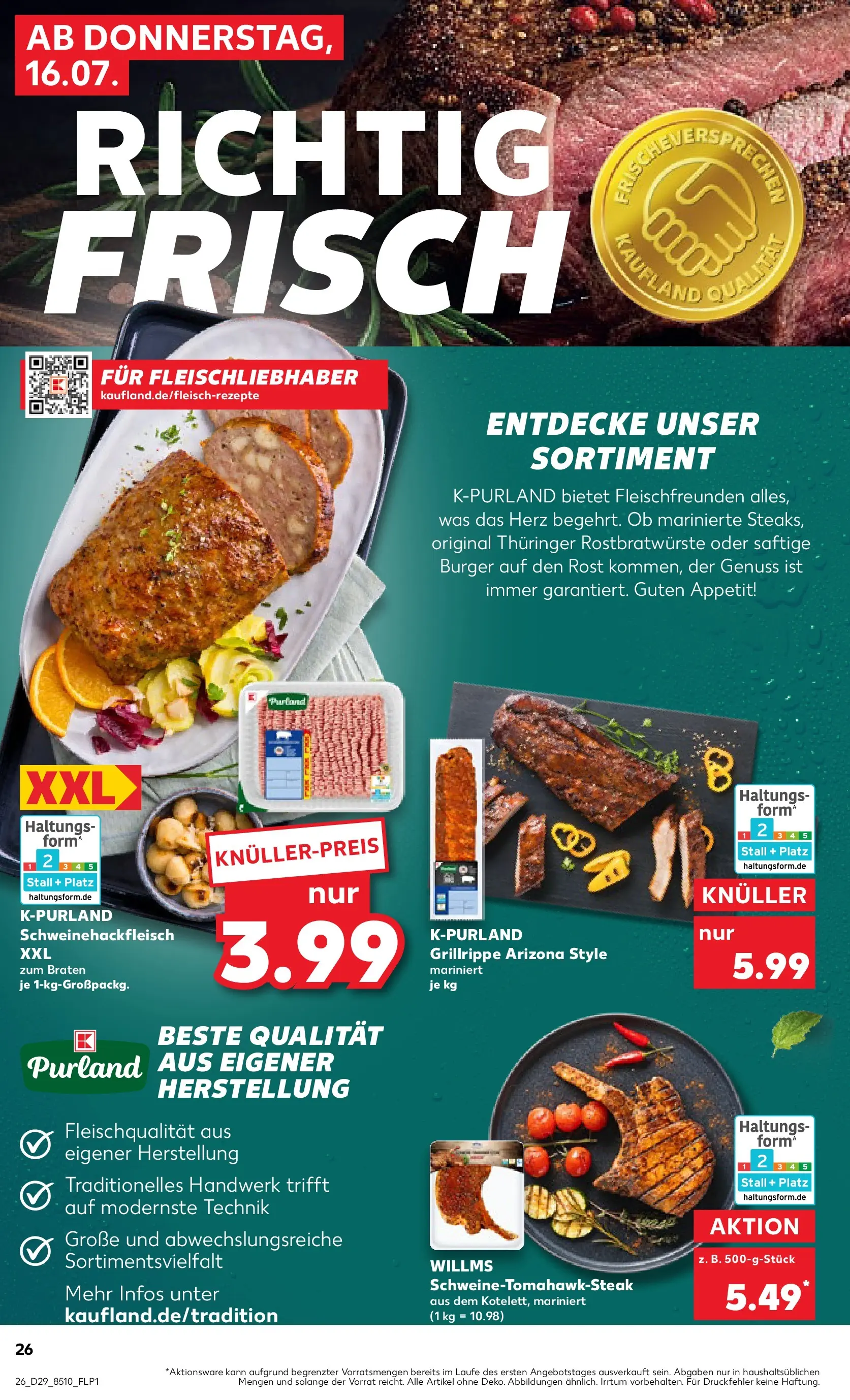 Prospekt Kaufland ab 13.07.2026 » Angebote Online zum Blättern | Seite: 31 | Produkte: Burger