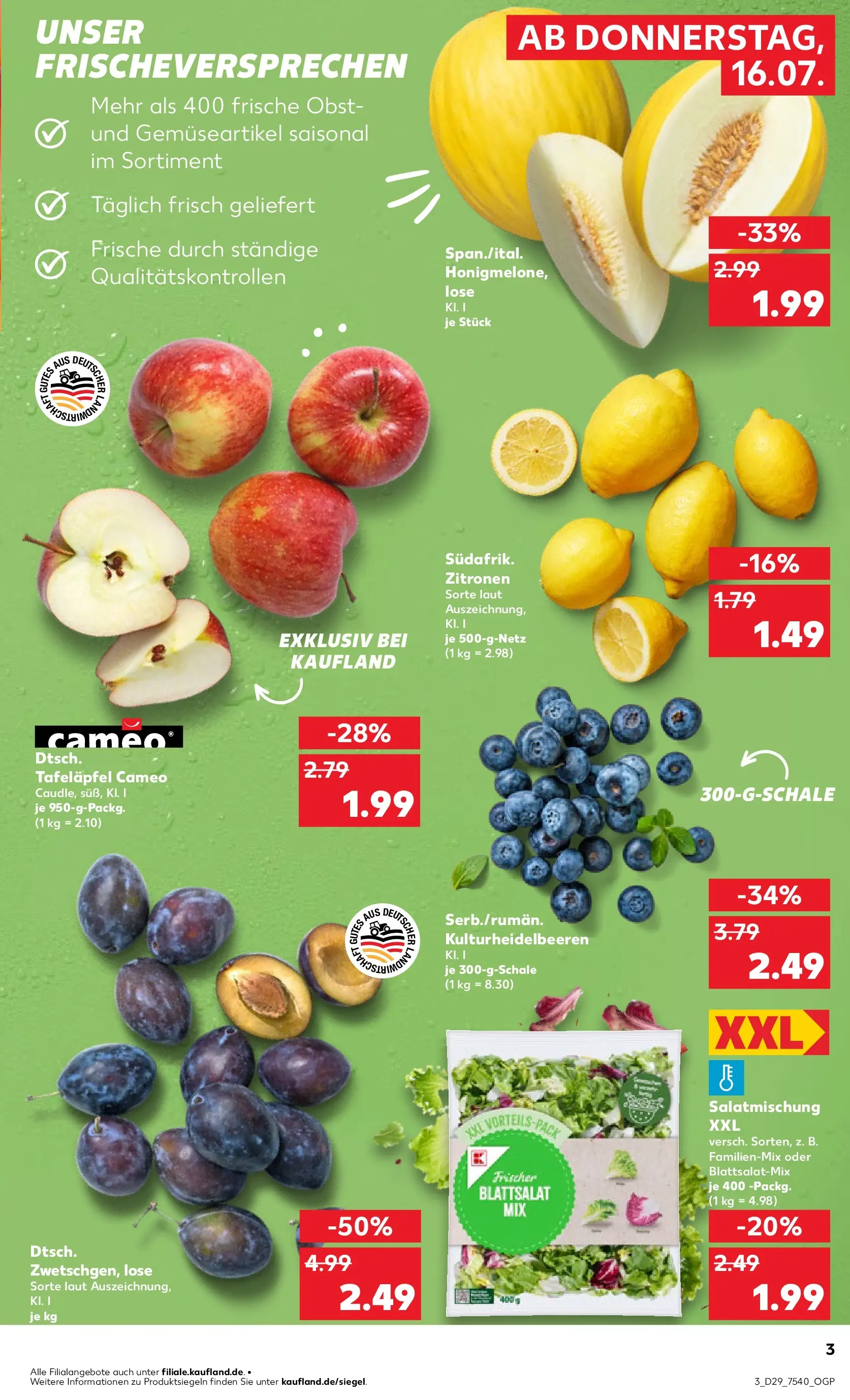 Prospekt Kaufland ab 13.07.2026 » Angebote Online zum Blättern | Seite: 12 | Produkte: Obst, Zitronen