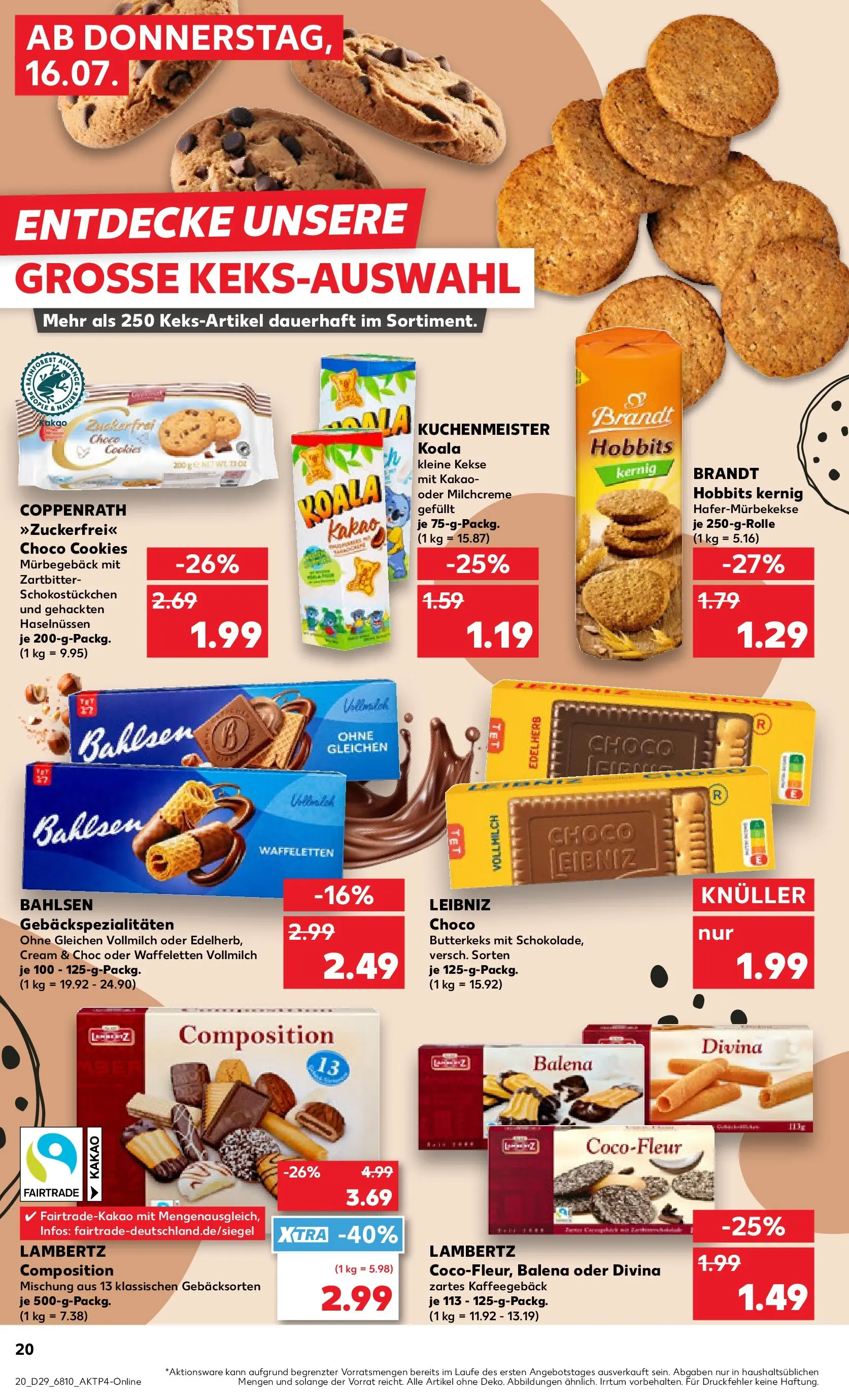 Prospekt Kaufland ab 13.07.2026 » Angebote Online zum Blättern | Seite: 33 | Produkte: Kekse