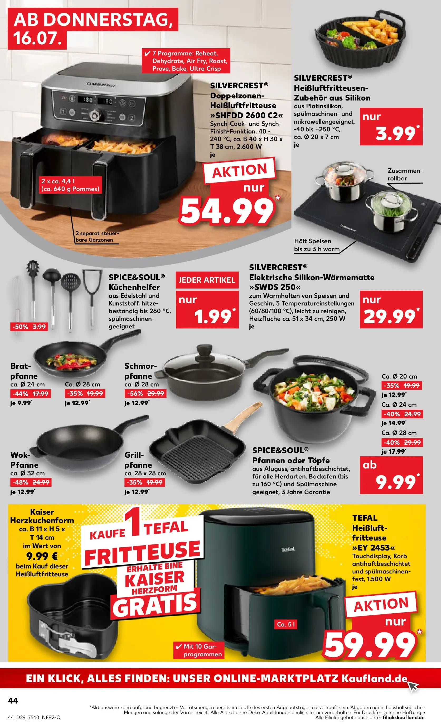 Prospekt Kaufland ab 13.07.2026 » Angebote Online zum Blättern | Seite: 53 | Produkte: Pommes, Backofen, Wok, Heißluftfritteuse