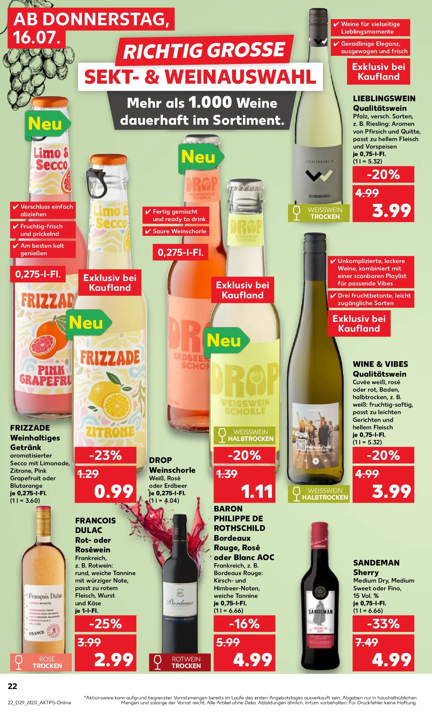 Prospekt Kaufland ab 13.07.2026 ยป Angebote und Werbung Online | Seite: 31 | Produkte: Rotwein, Rosewein, Sekt, Weiรwein halbtrocken Prospekt Kaufland ab 13.07.2026 ยป Angebote Online zum Blรคttern | Seite: 31 | Produkte: Rotwein, Rosewein, Sekt, Weiรwein halbtrocken