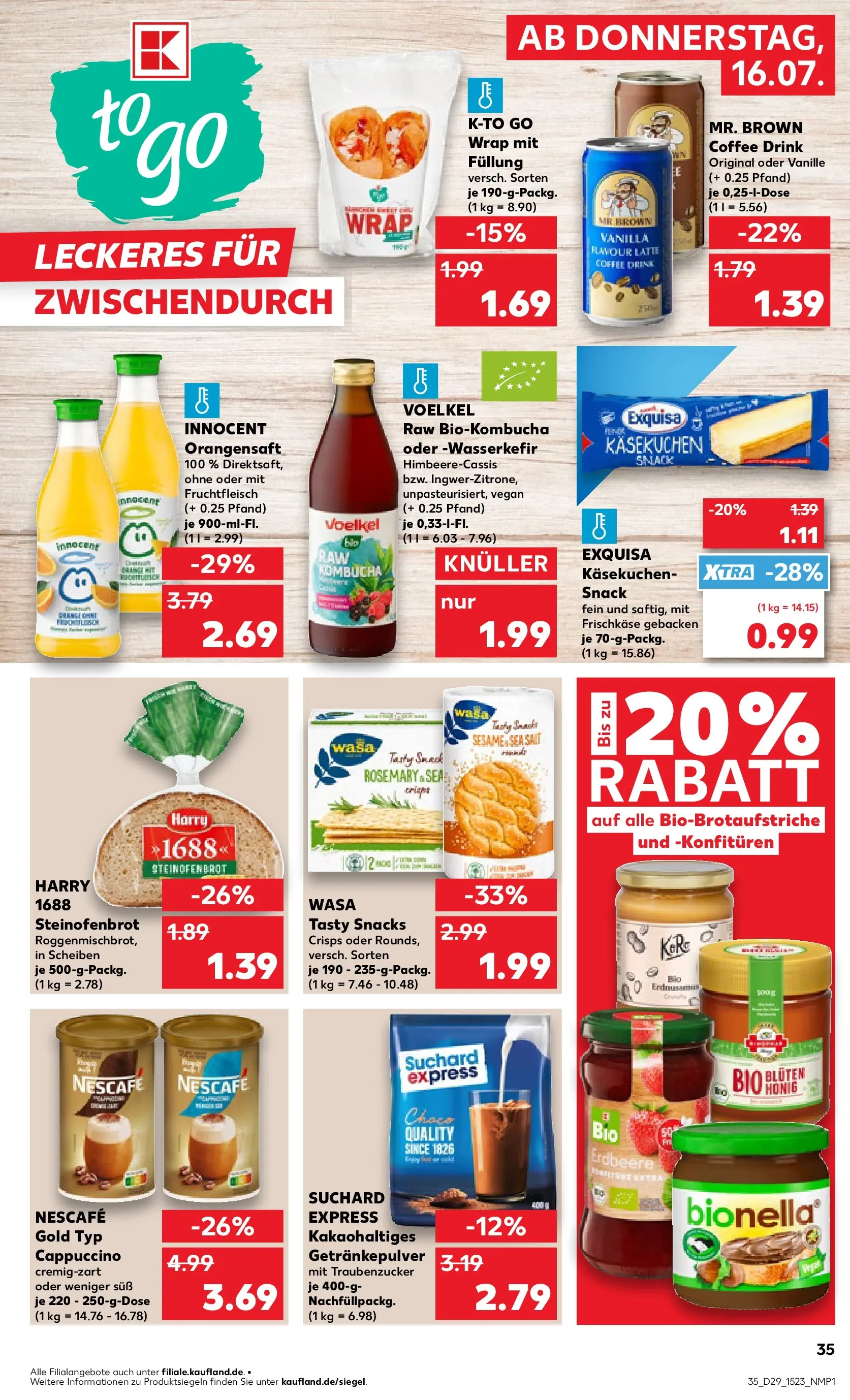 Prospekt Kaufland ab 13.07.2026 ยป Angebote und Werbung Online | Seite: 44 | Produkte: Nescafe, Exquisa, Nescafe gold, Frischkase Prospekt Kaufland ab 13.07.2026 ยป Angebote Online zum Blรคttern | Seite: 44 | Produkte: Nescafe, Exquisa, Nescafe gold, Frischkase