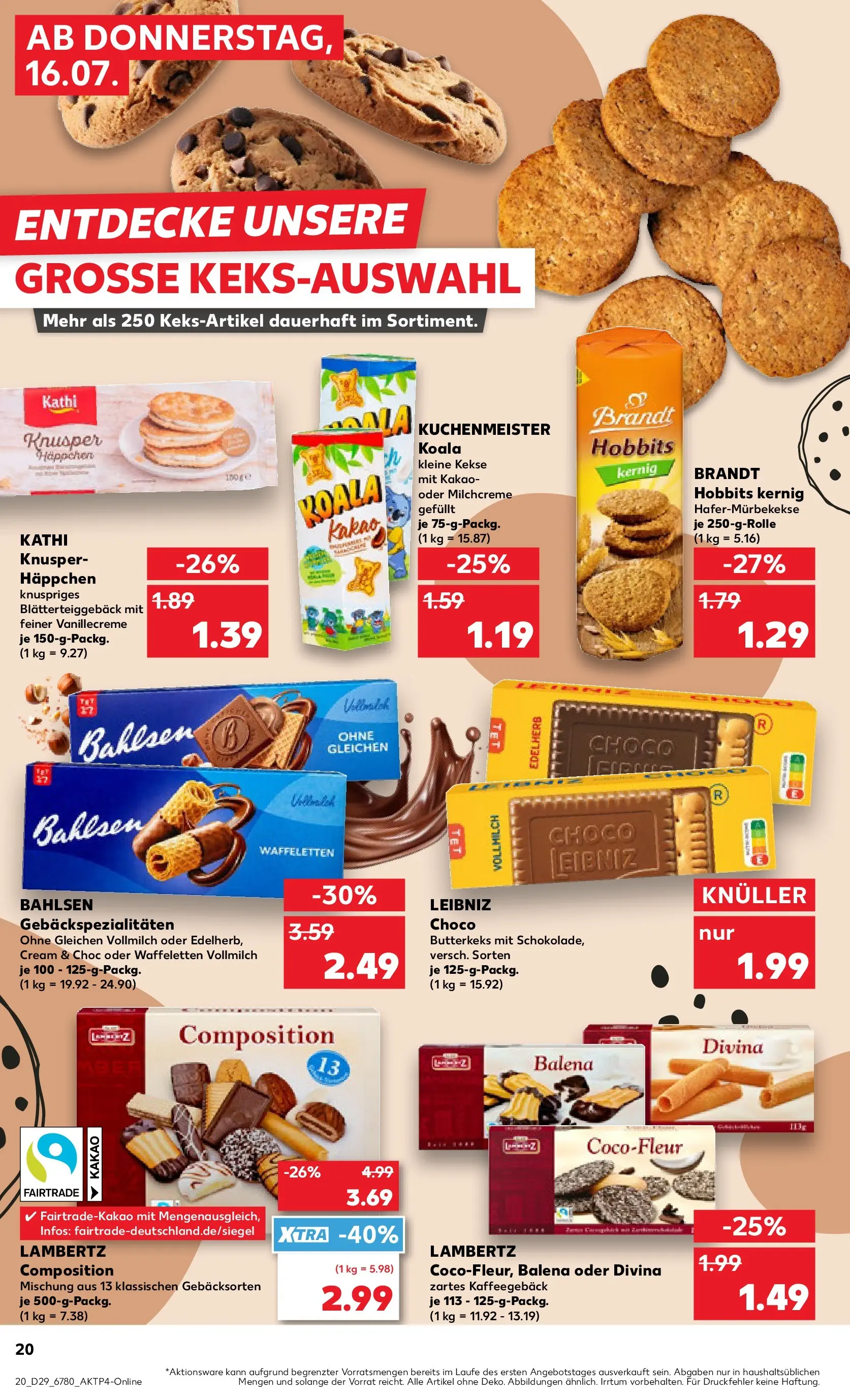 Prospekt Kaufland ab 13.07.2026 » Angebote Online zum Blättern | Seite: 29 | Produkte: Kekse