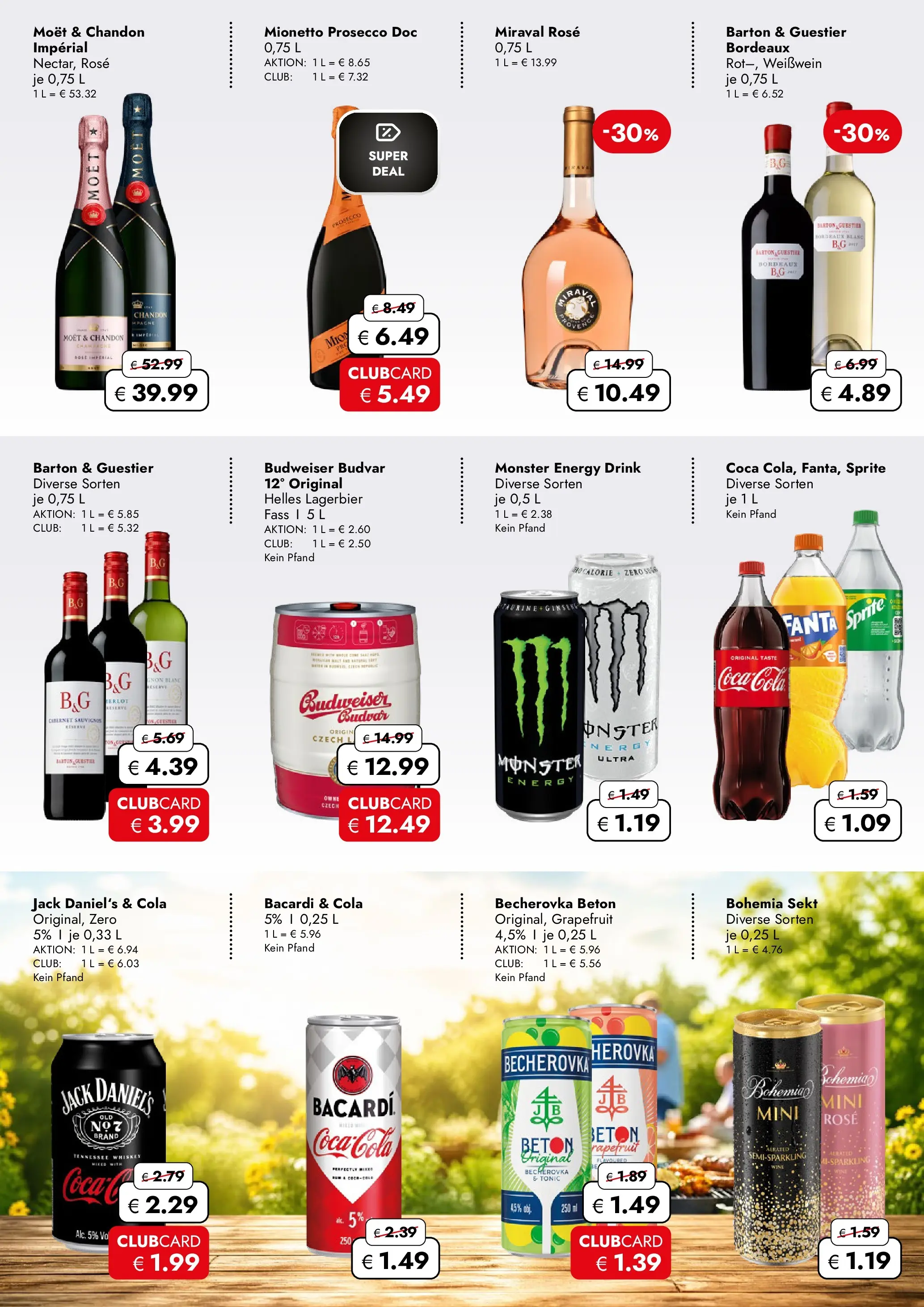 Travel Free Aktionsangebote (ab 10.07.2026) zum Blättern | Seite: 5 | Produkte: Bacardi, Cola, Sekt, Budweiser