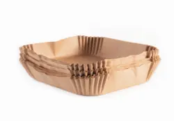 Backpapier Hei&szlig;luftfritteuse Hellbraun, 100 Stk.