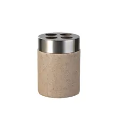 Zahnputzbecher Metall, Kunststoff
