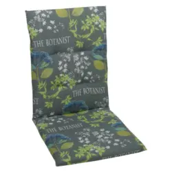 Sesselauflage in Blau, Grau, Gr&uuml;n Floral