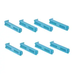 Verschlussclips Clemens Blau/Grau/Wei&szlig;, 20 St&uuml;ck