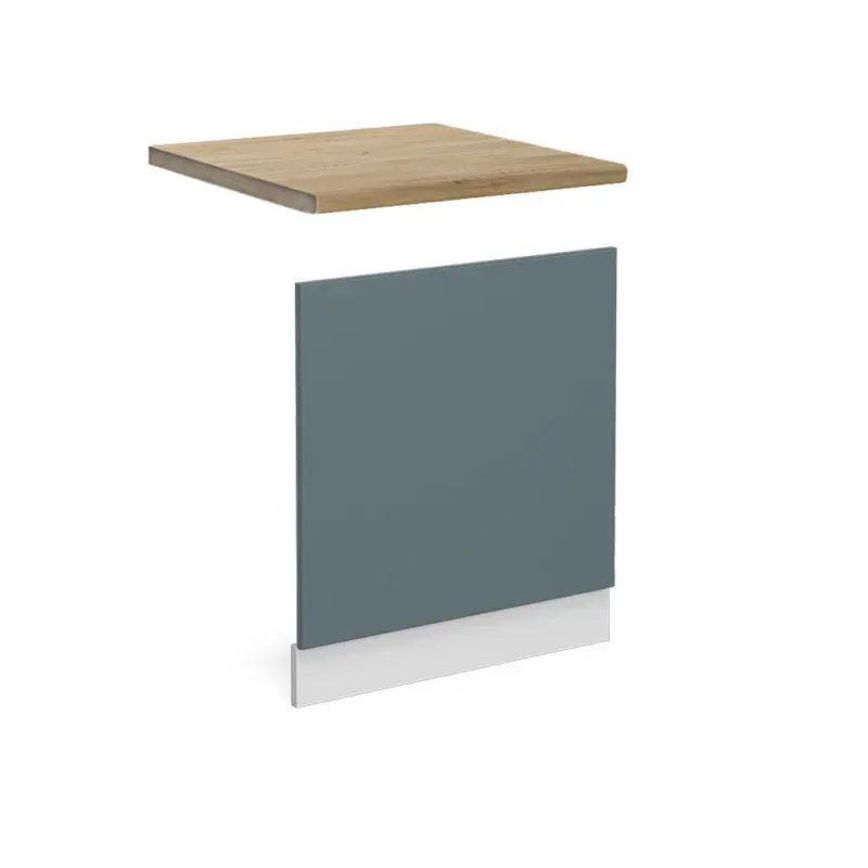 Frontblende R-Line Blau-Grau 60 cm , AP Eiche