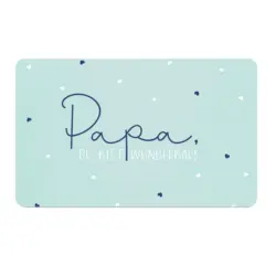 Schneidebrett Papa in Blau