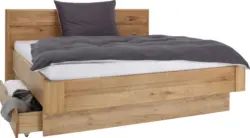 Bett in Eichefarben ca.160x200cm