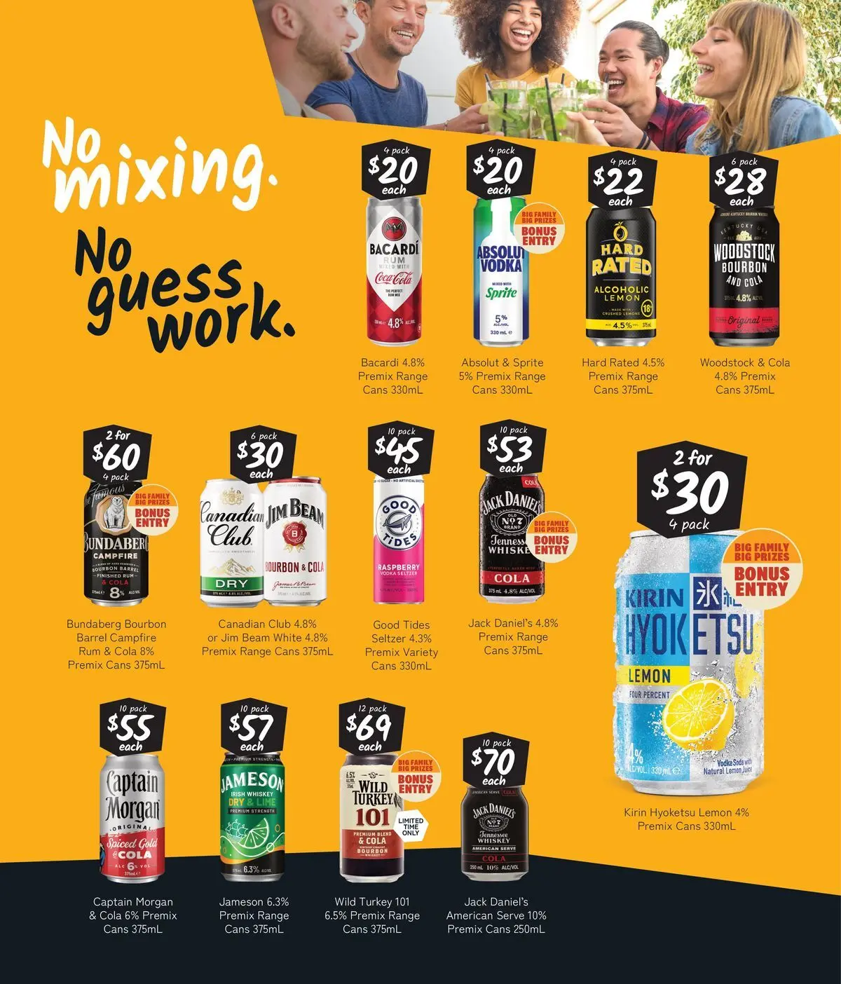 Deals - Drops that always hit the spot. 13/07 - 12/07/2026 > weekly / monthly specials | Page: 5 | Products: Whiskey, Lemon, Lime, Raspberry